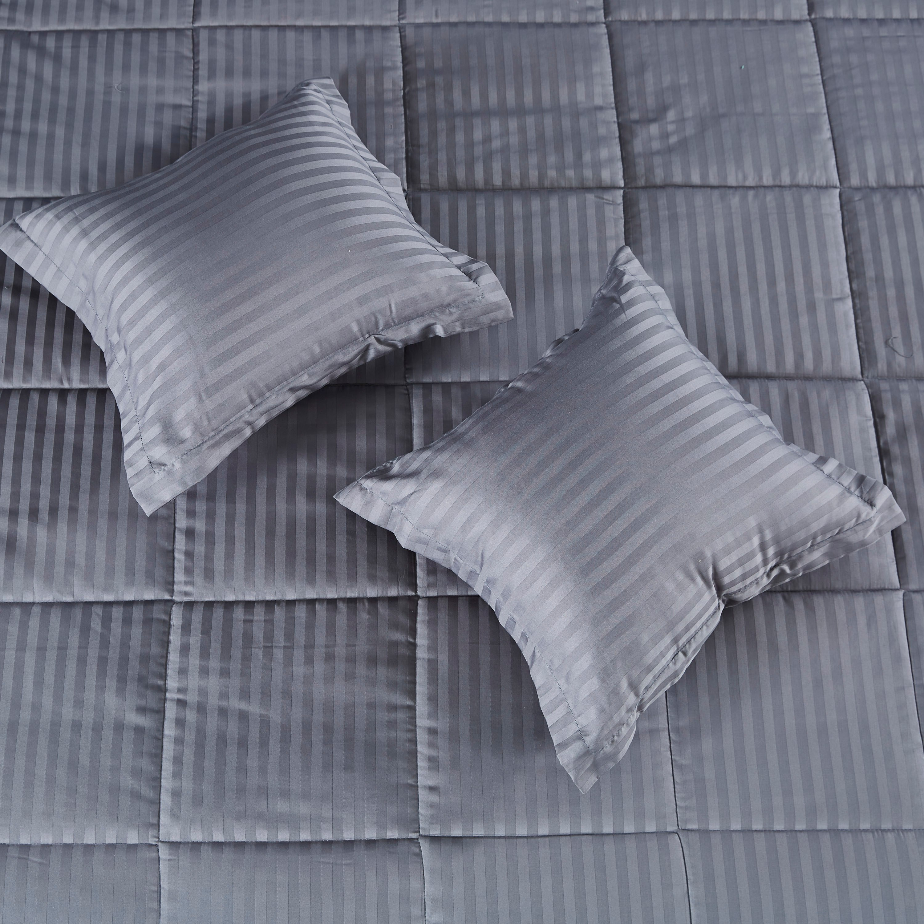 طقم لحاف قطن مخطّط للصيف 5 قطع من كاسبلانكا - 220x240 سم-hbxdecorandfurnishings-bedding-bedspreadsandquilts-image-5