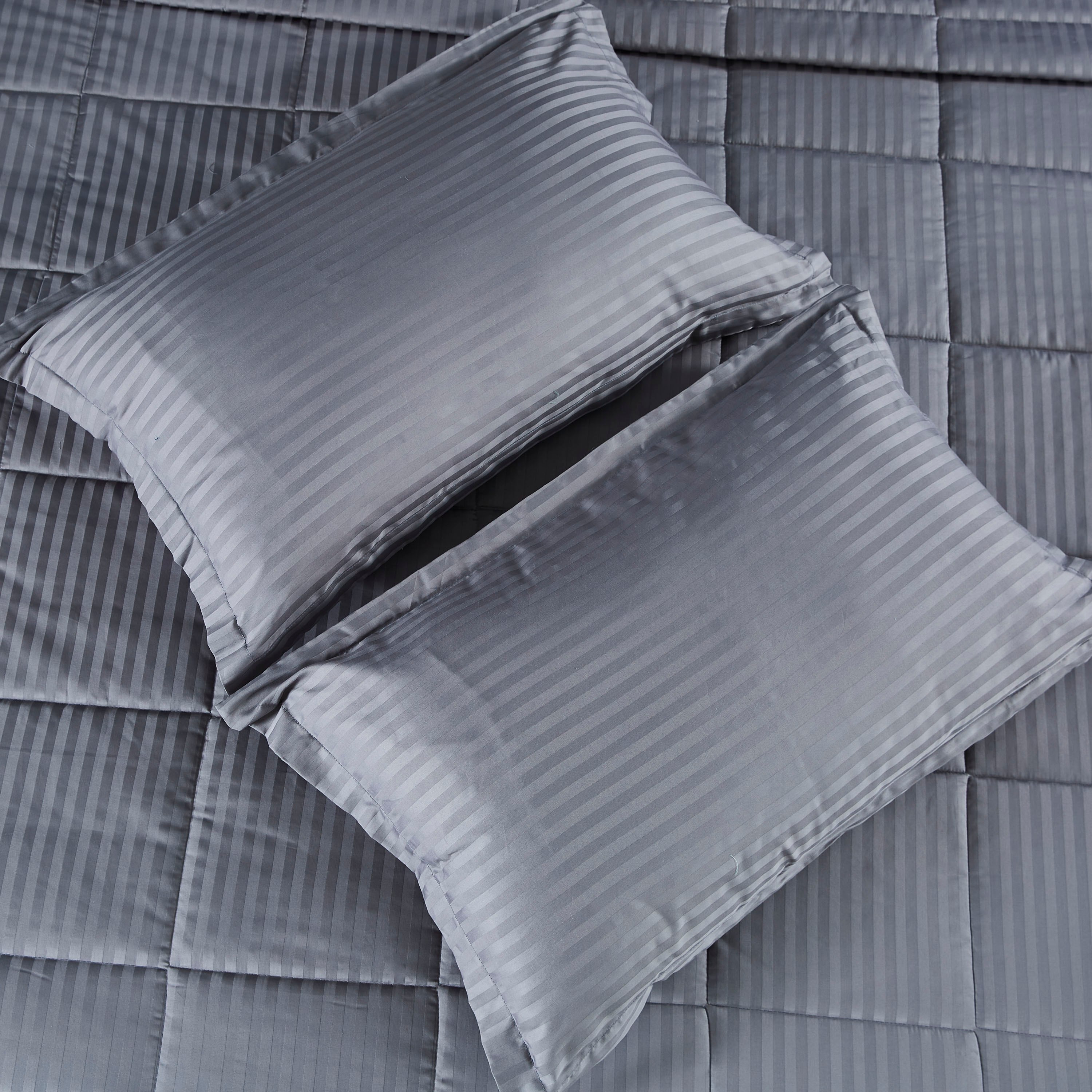 طقم لحاف قطن مخطّط للصيف 5 قطع من كاسبلانكا - 220x240 سم-hbxdecorandfurnishings-bedding-bedspreadsandquilts-image-6