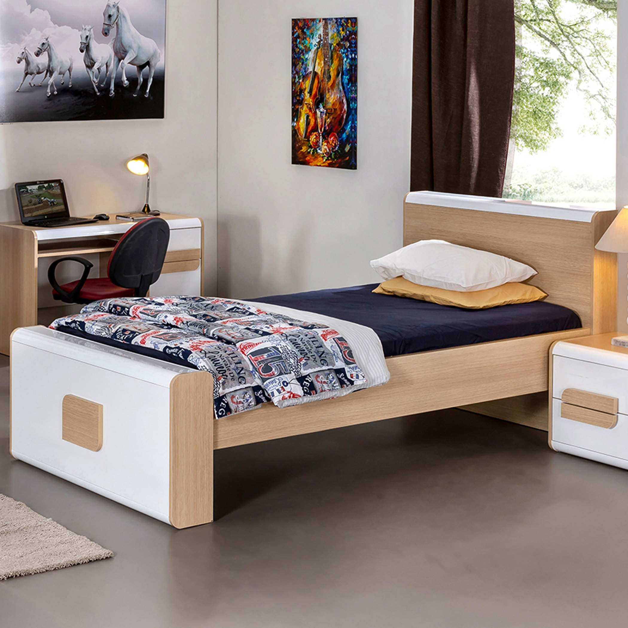 سرير توين من جينسيس - 200x120 سم-hbxbedroom-bedsandbedsets-beds-twin-image-1