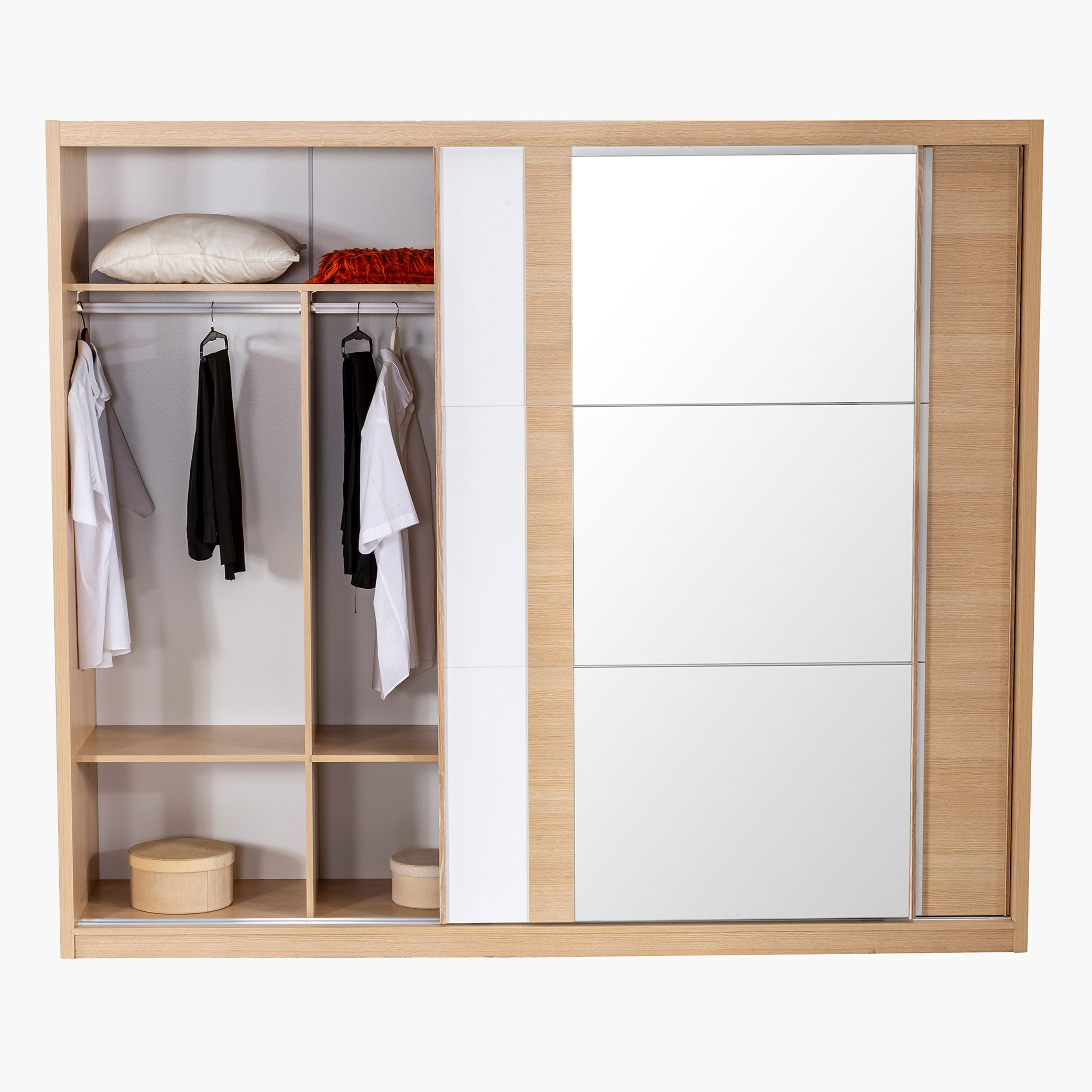 خزانة ملابس ببابين انزلاقيين مع مرآة من جنيفا-hbxfurniture-wardrobes-image-4