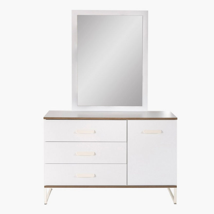 Travis 3-Drawer 1-Door Dresser without Mirror-Dressers and Mirrors-image-1