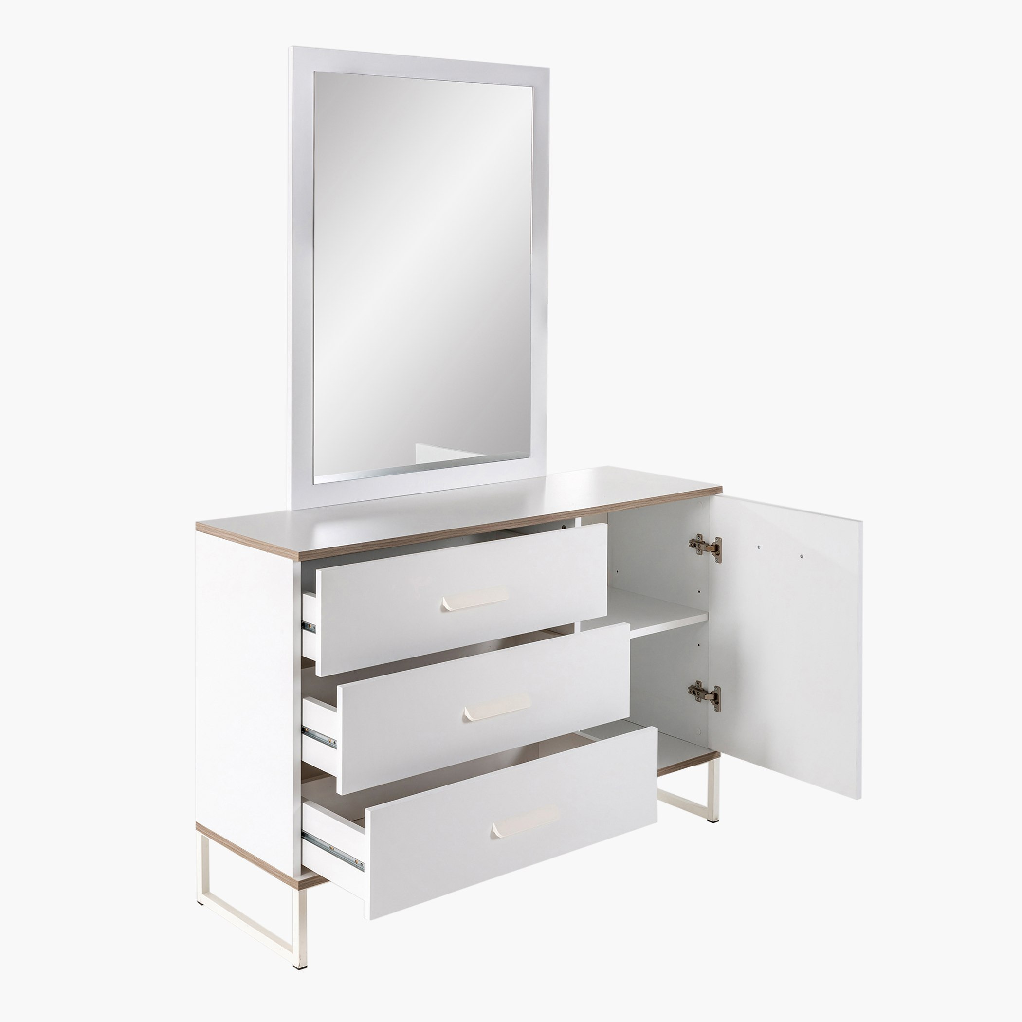 طاولة تزيين بباب واحد و3 أدراج دون مرآة من ترافيس-hbxfurniture-bedroom-dressersandmirrors-image-3