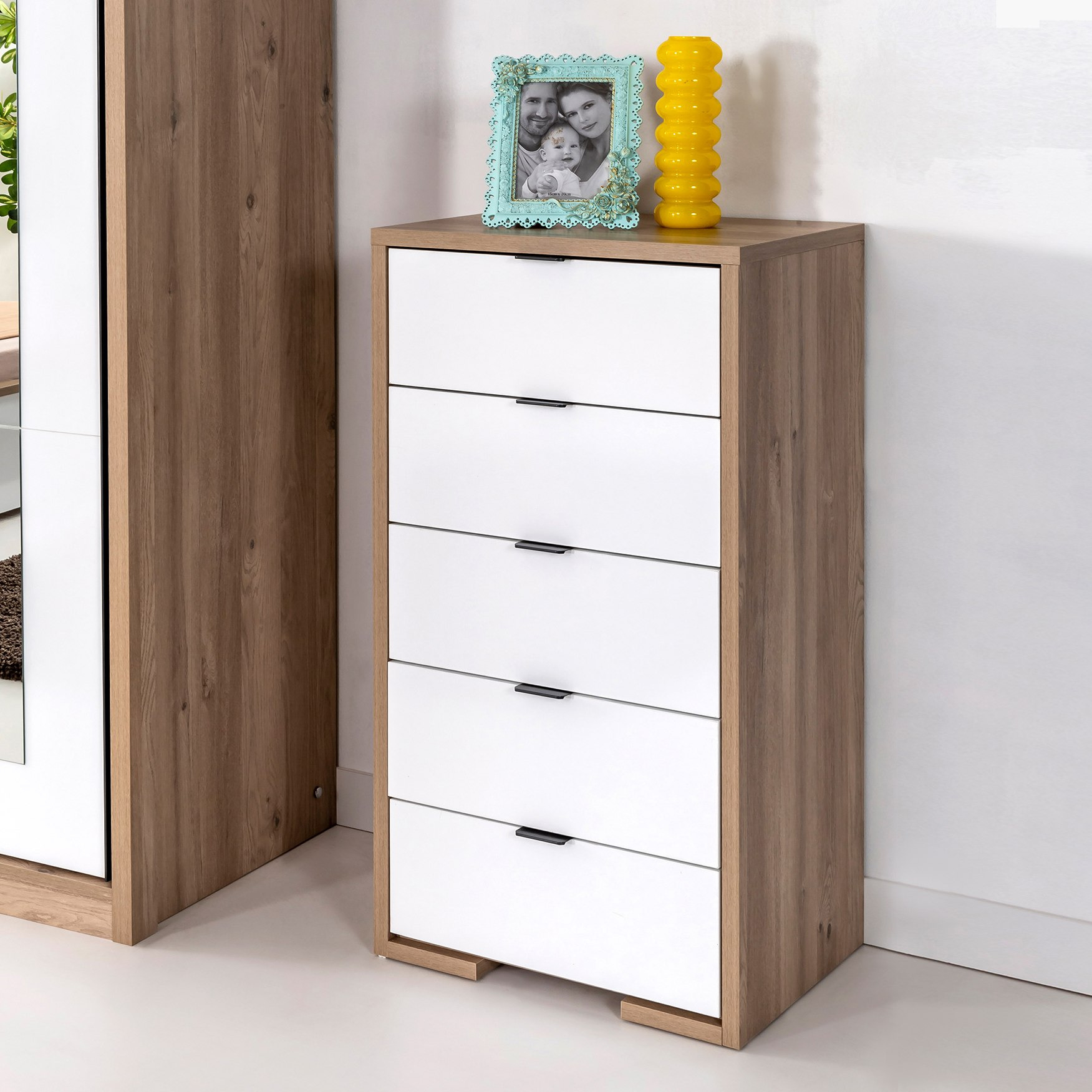 Movo Valetta Chest of 5-Drawers-hbxfurniture-dressersandchests-chestofdrawers-image-1
