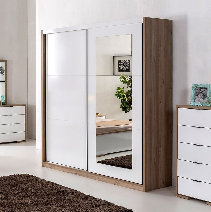 خزانة ملابس بباب انزلاقي مع مرآة -فاليتا من موڤو-hbxfurniture-wardrobes-image-1