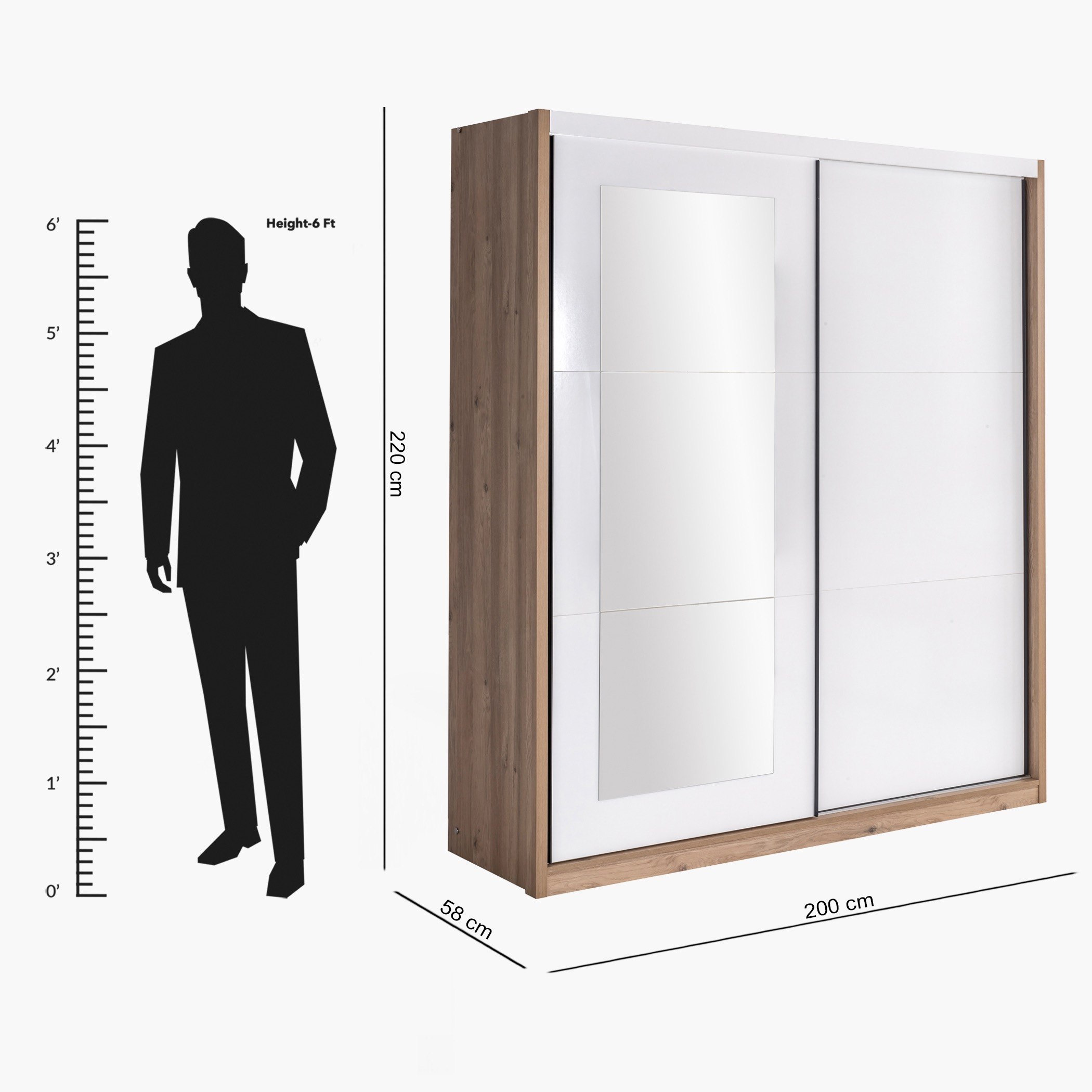 خزانة ملابس بباب انزلاقي مع مرآة -فاليتا من موڤو-hbxfurniture-wardrobes-image-7