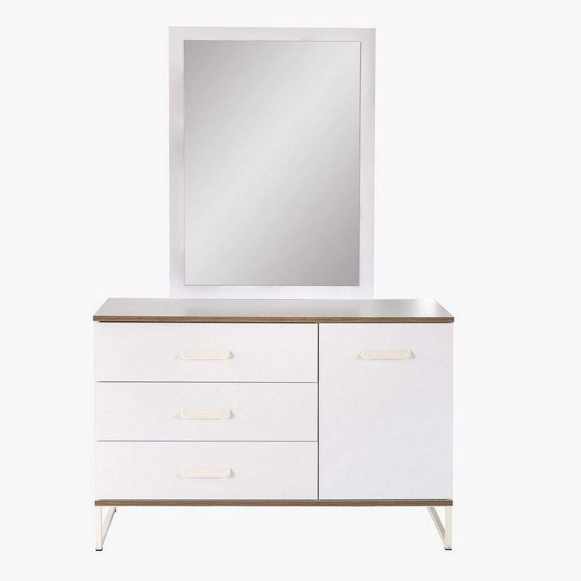 Travis Mirror without 3-Drawer 1-Door Dresser-Dressers and Mirrors-image-2