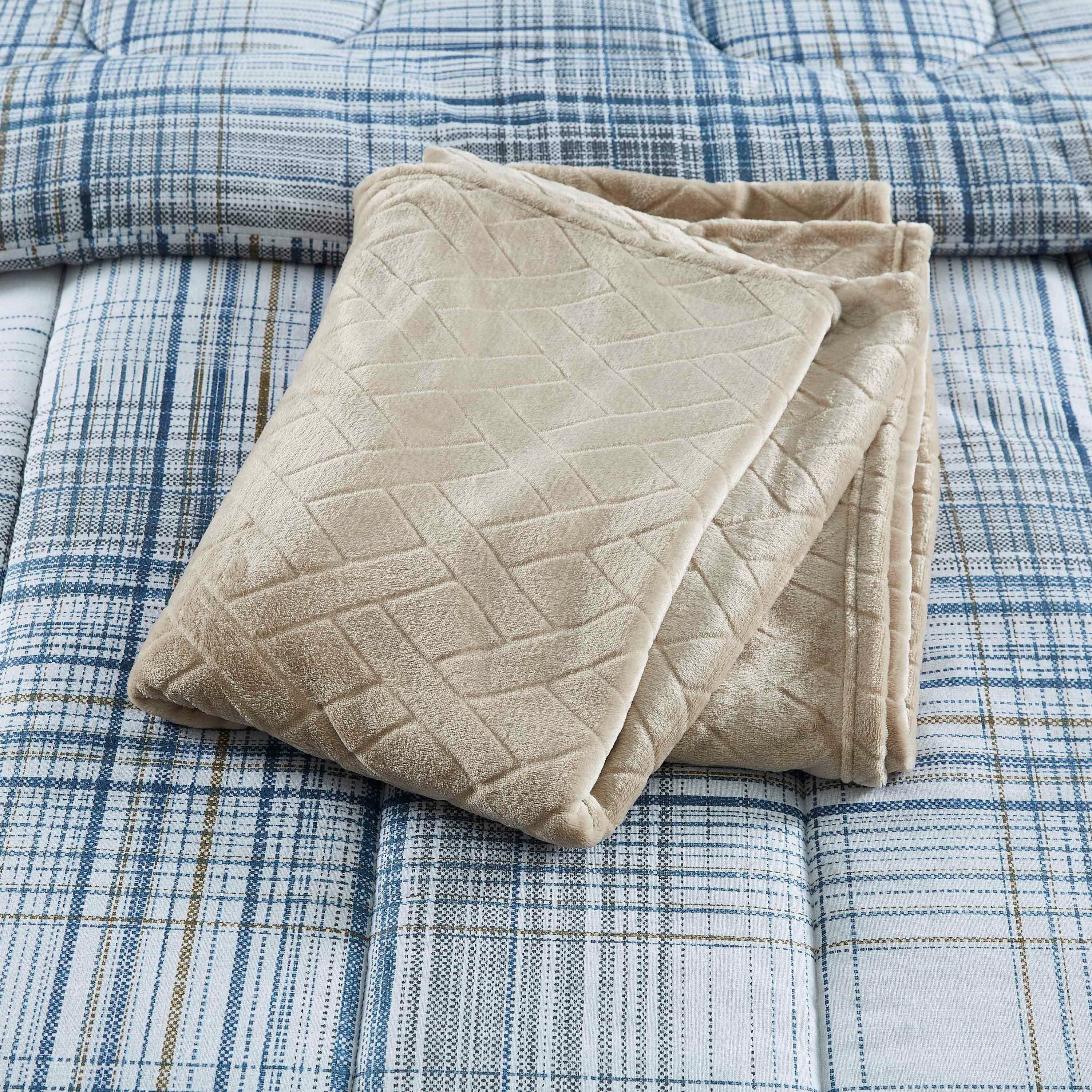 بطانية فلانيل كوين منقوشة من نوفا - 200x220 سم-hbxhomeware-hbxbedroom-image-3