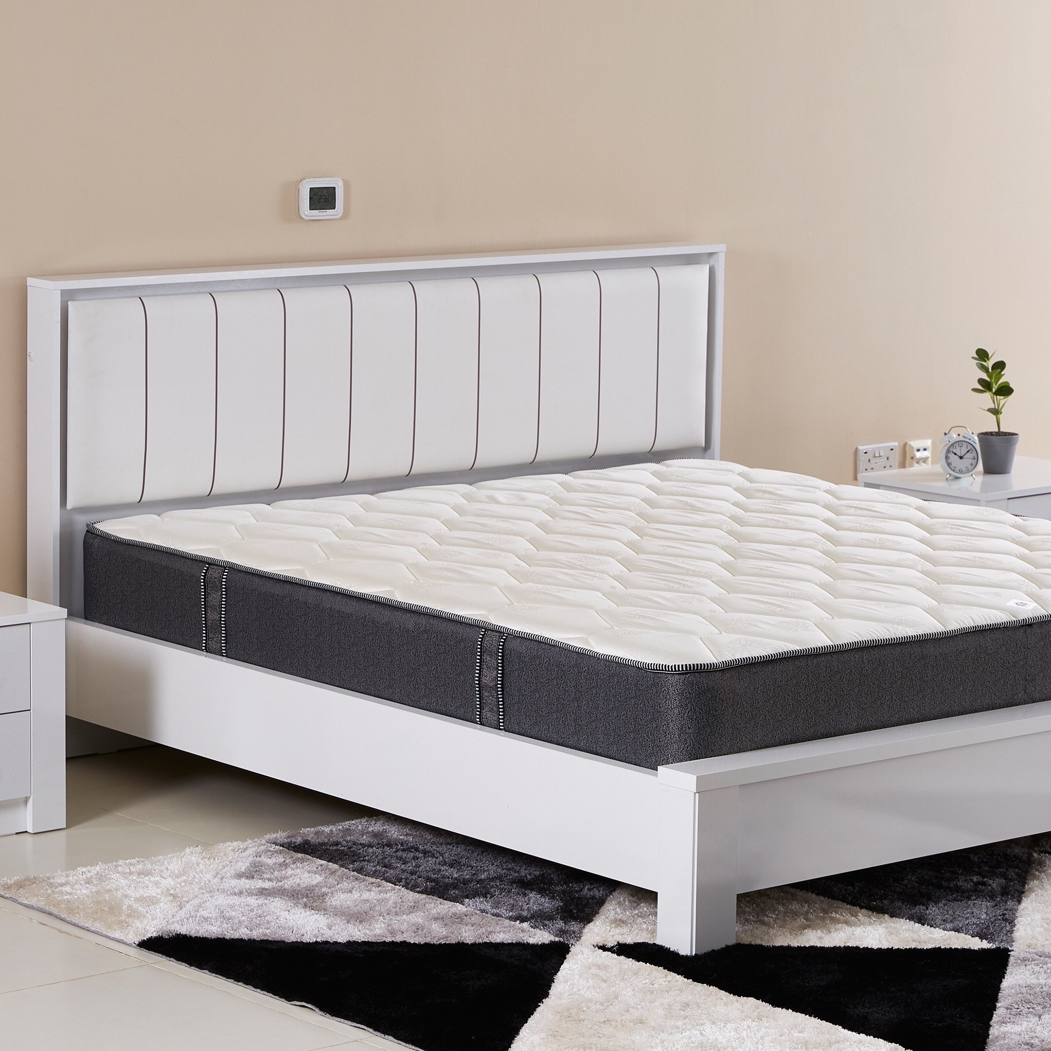 iSeatle King Size Bonnell Spring Mattress - 180x200x23 cm-hbxfurniture-mattresses-king-image-7