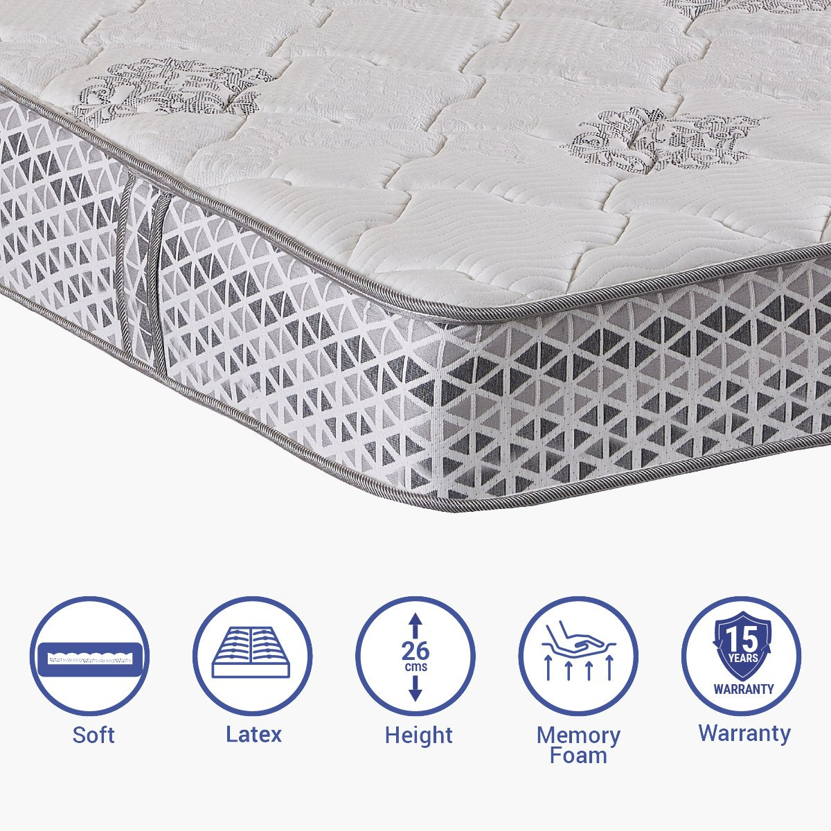 مرتبة إسفنج فيسكو مقاس كينج بيدك هايبرد من آيبوستورا - 180x200x26 سم-hbxfurniture-mattresses-king-image-1