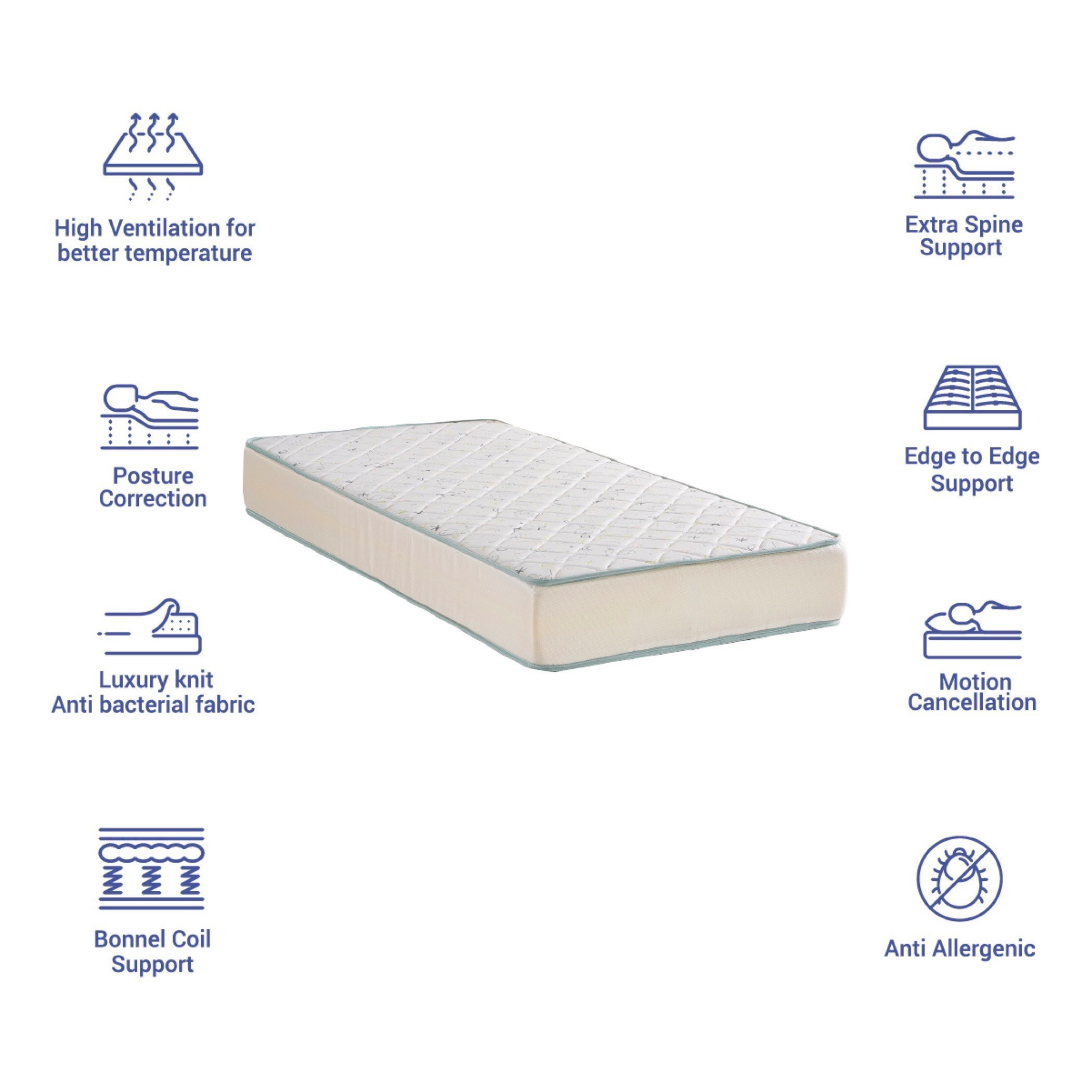 مرتبة فردية بنوابض حلزونية من آي هابي - 90x200x22 سم-hbxfurniture-bedroom-mattresses-single-image-8