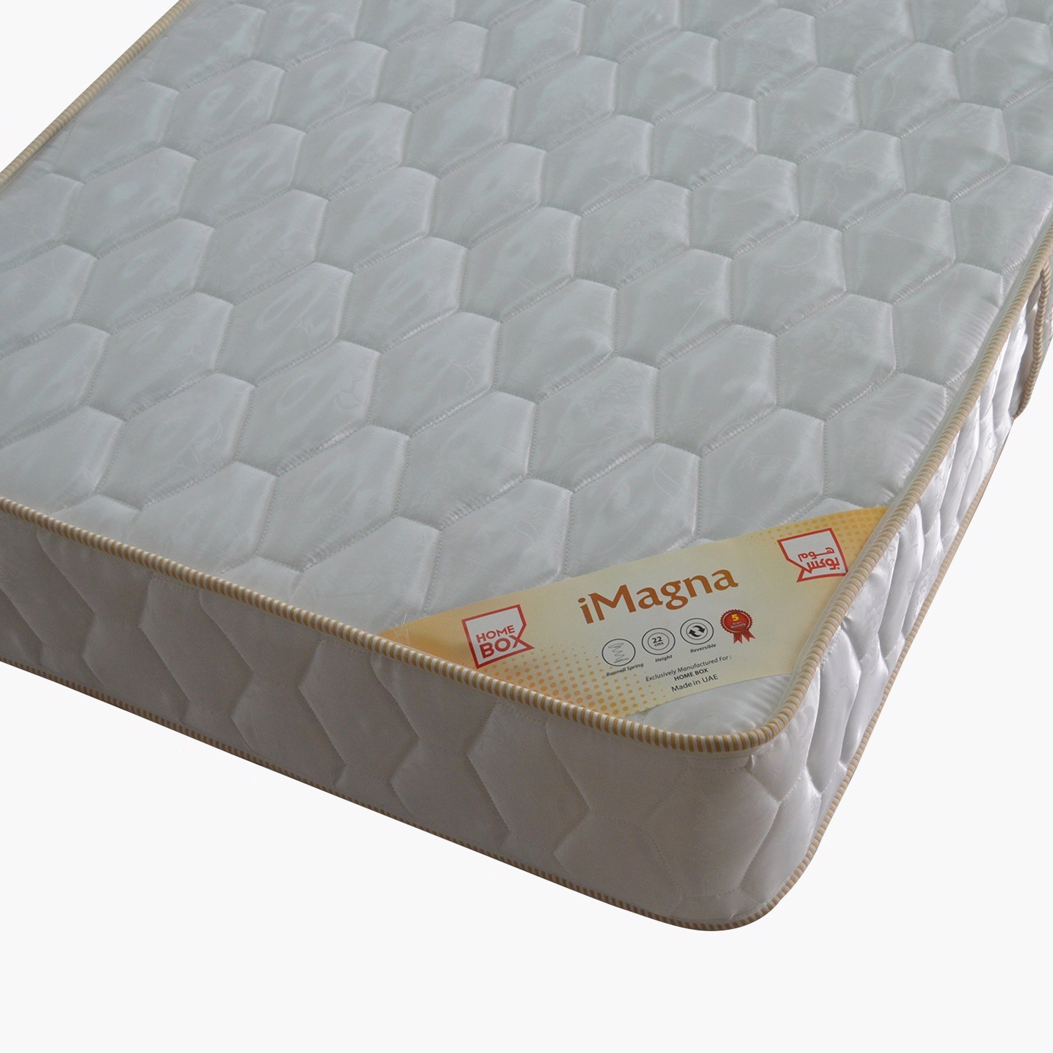 مرتبة مزدوجة بنوابض حلزونية من آي ماجنا - 120x200x22 سم-hbxfurniture-mattresses-twin-image-6
