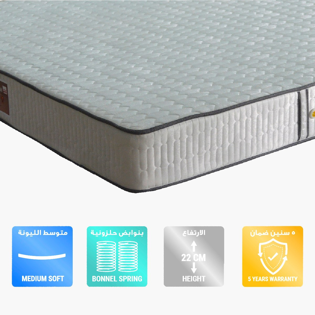 مرتبة كينج بنوابض حلزونيّة من فالنسيا - 180x200 سم-hbxfurniture-mattresses-king-image-1