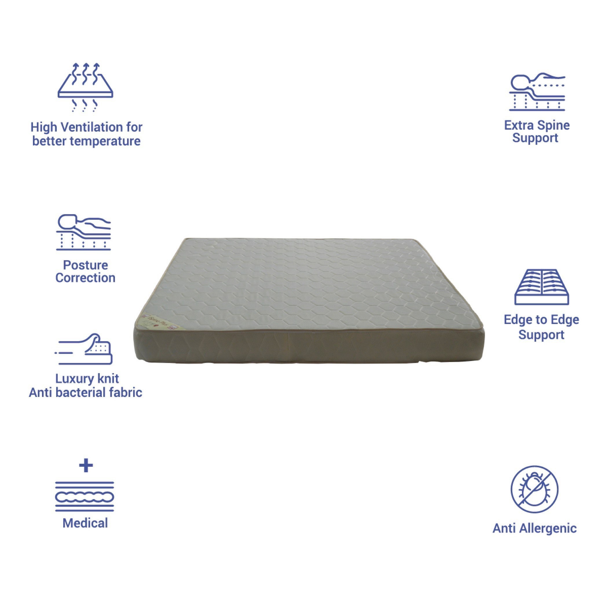 مرتبة طبية حجم كوين من آي سبين بلس - 150x200x20 سم-hbxbedroom-mattresses-queen-image-7