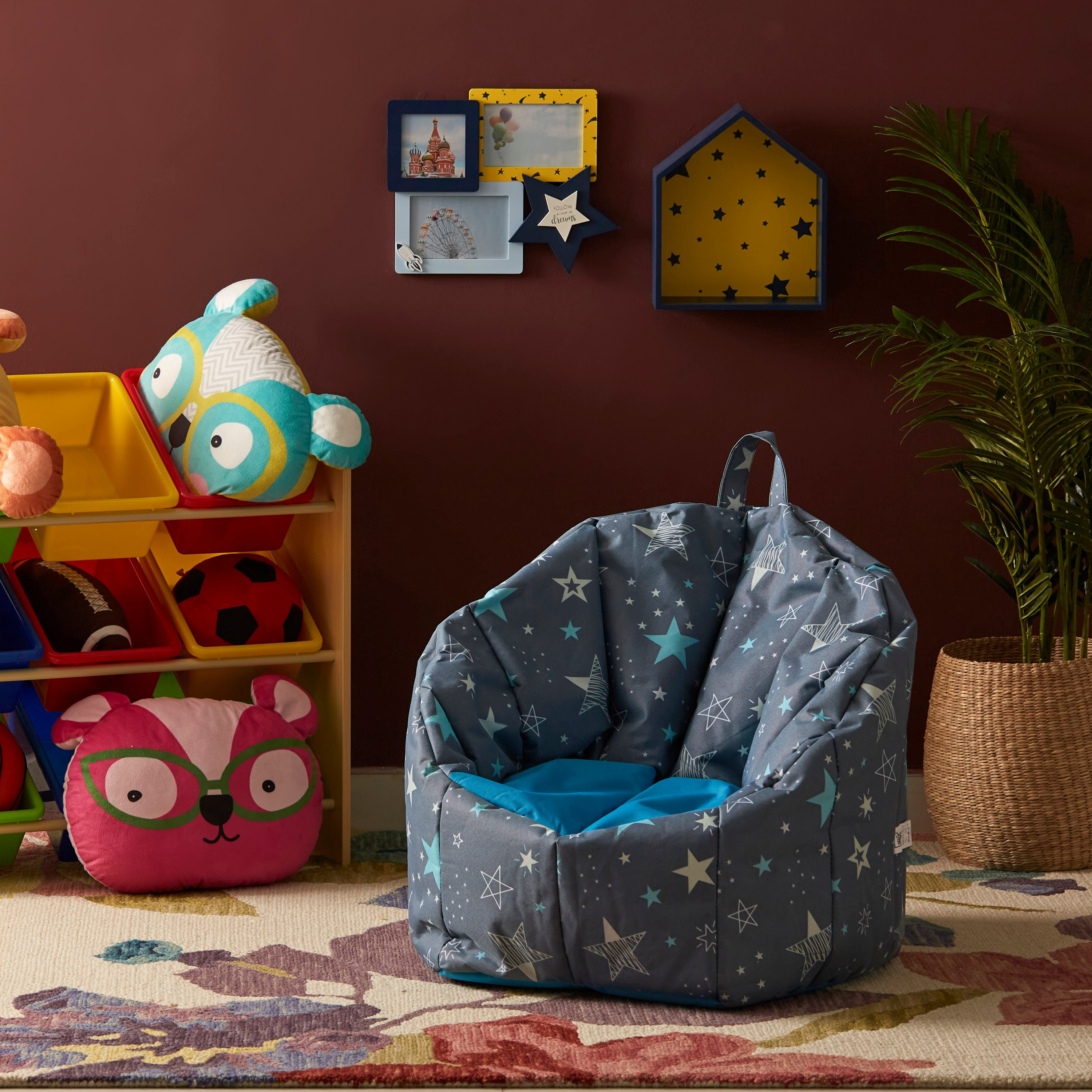كرسي بين باج بطبعات نجوم ديجيتال من ريلاكسي - 58x58x57 سم-hbxhomeware-hbxkidsandyouth-image-4