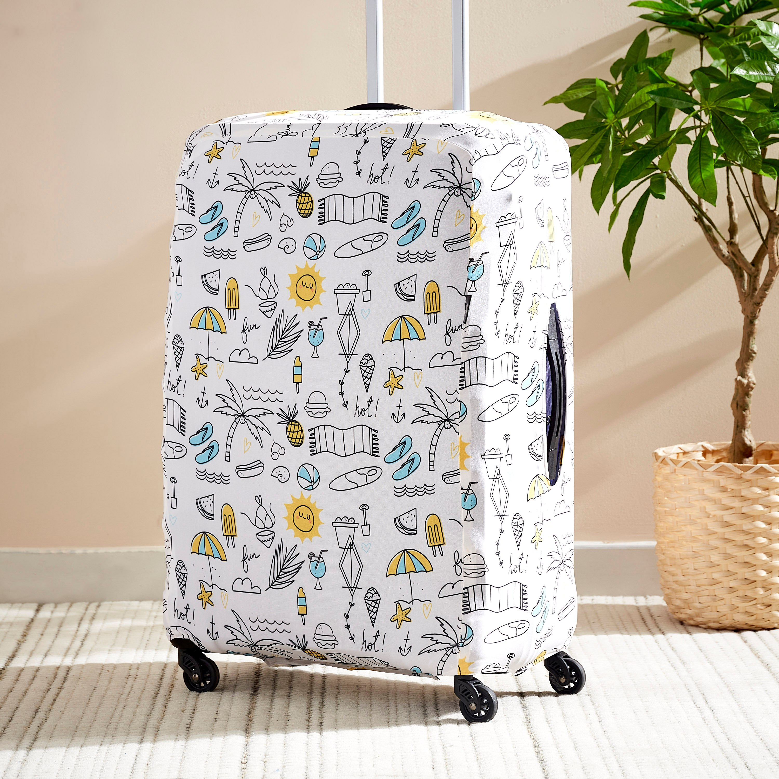 واقي الأمتعة مونيمنتس بطبعات رقمية من أتش بي أس أو - 71 سم-hbxdecorandfurnishings-homeaccessories-novelties-image-1
