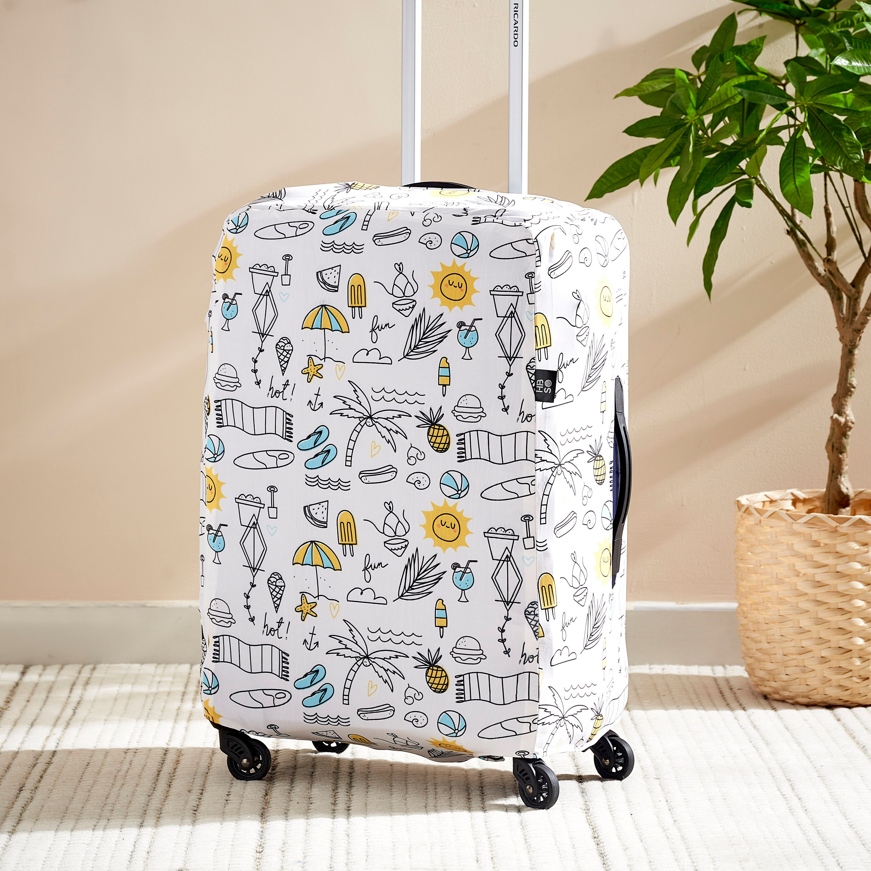 واقي الأمتعة مونيمنتس بطبعات رقمية من أتش بي أس أو - 61 سم-hbxdecorandfurnishings-homeaccessories-novelties-image-1