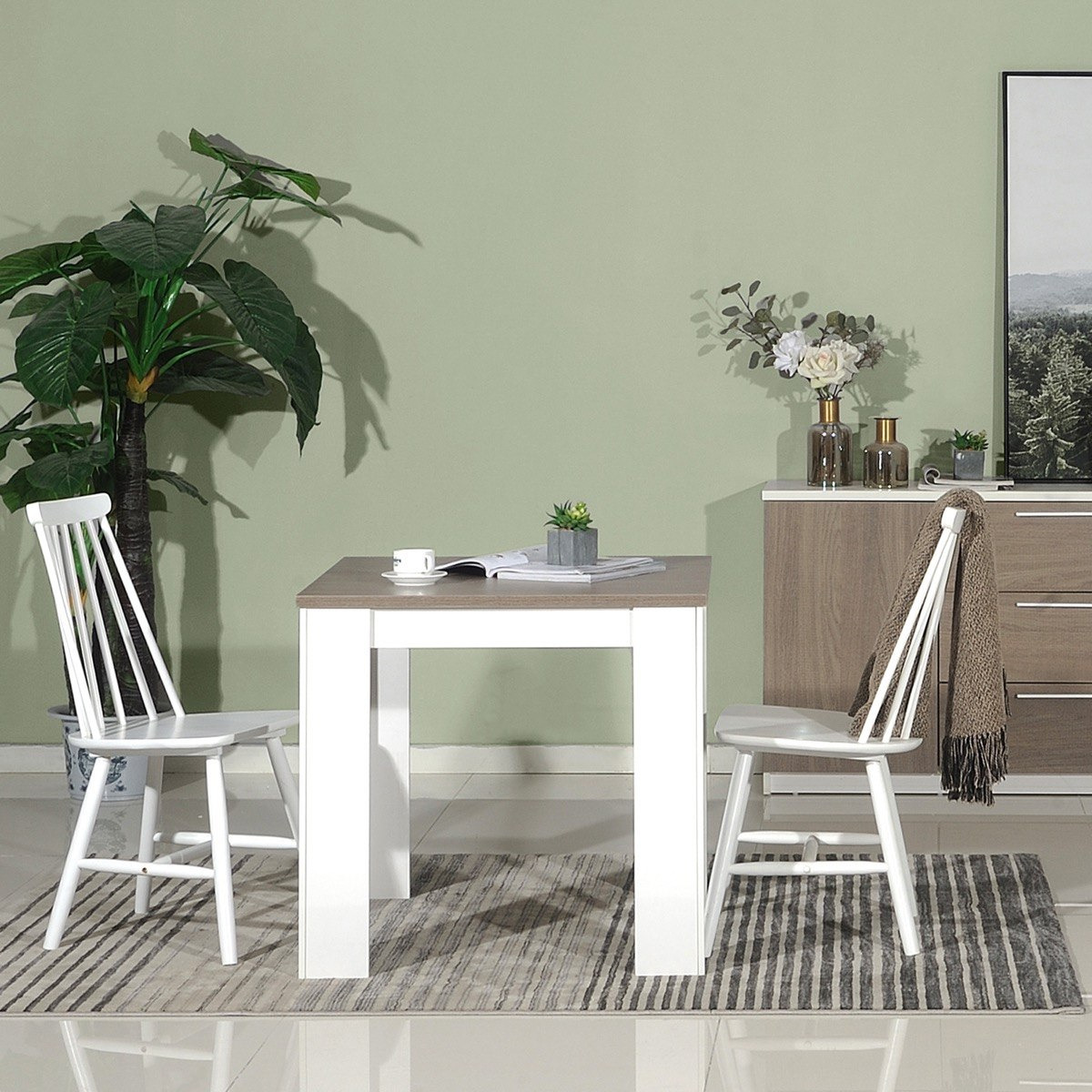 Blake grey and discount white dining set