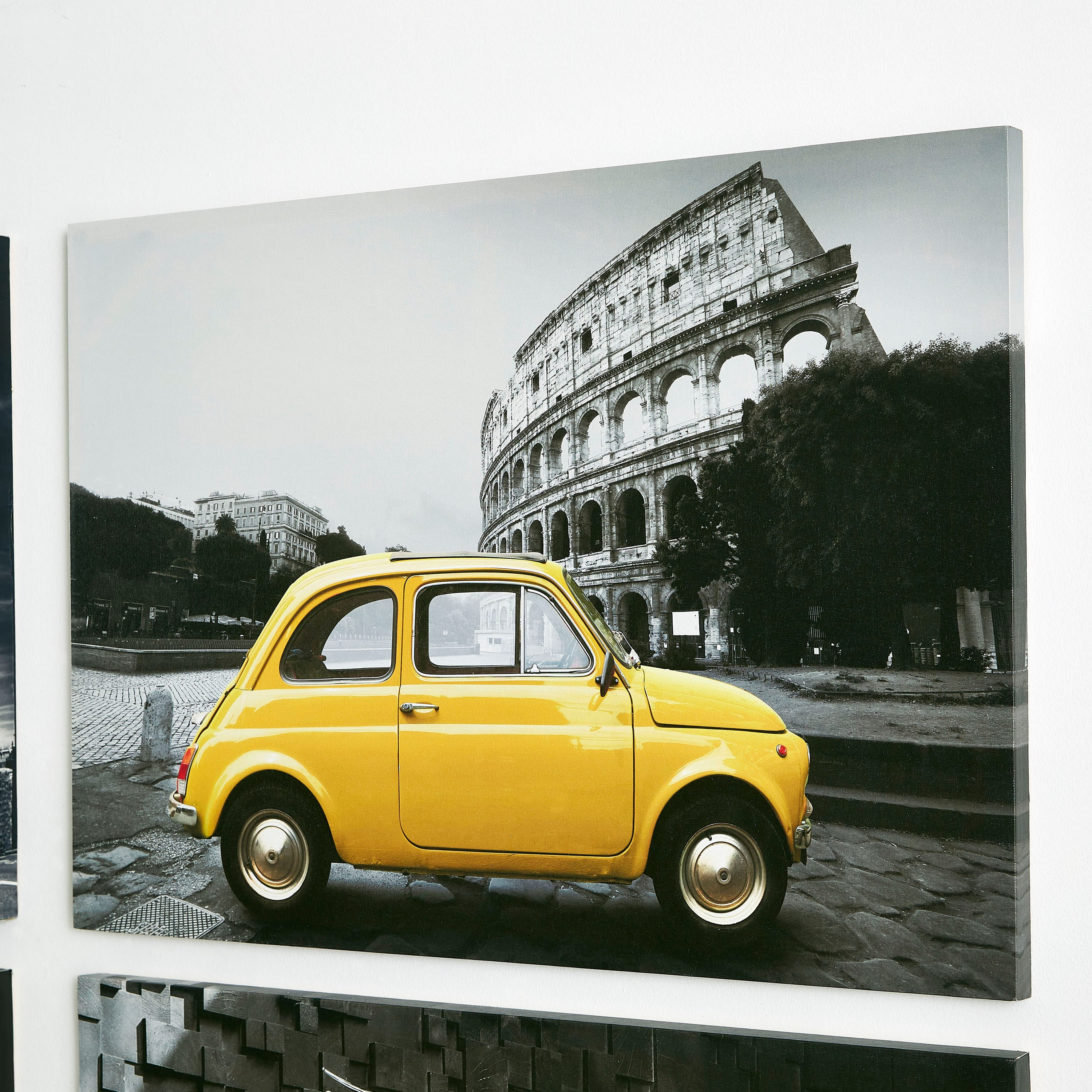 Kia Car at Colosseum Canvas Framed Picture-hbxhomeware-hbxdecorandfurnishings-image-2