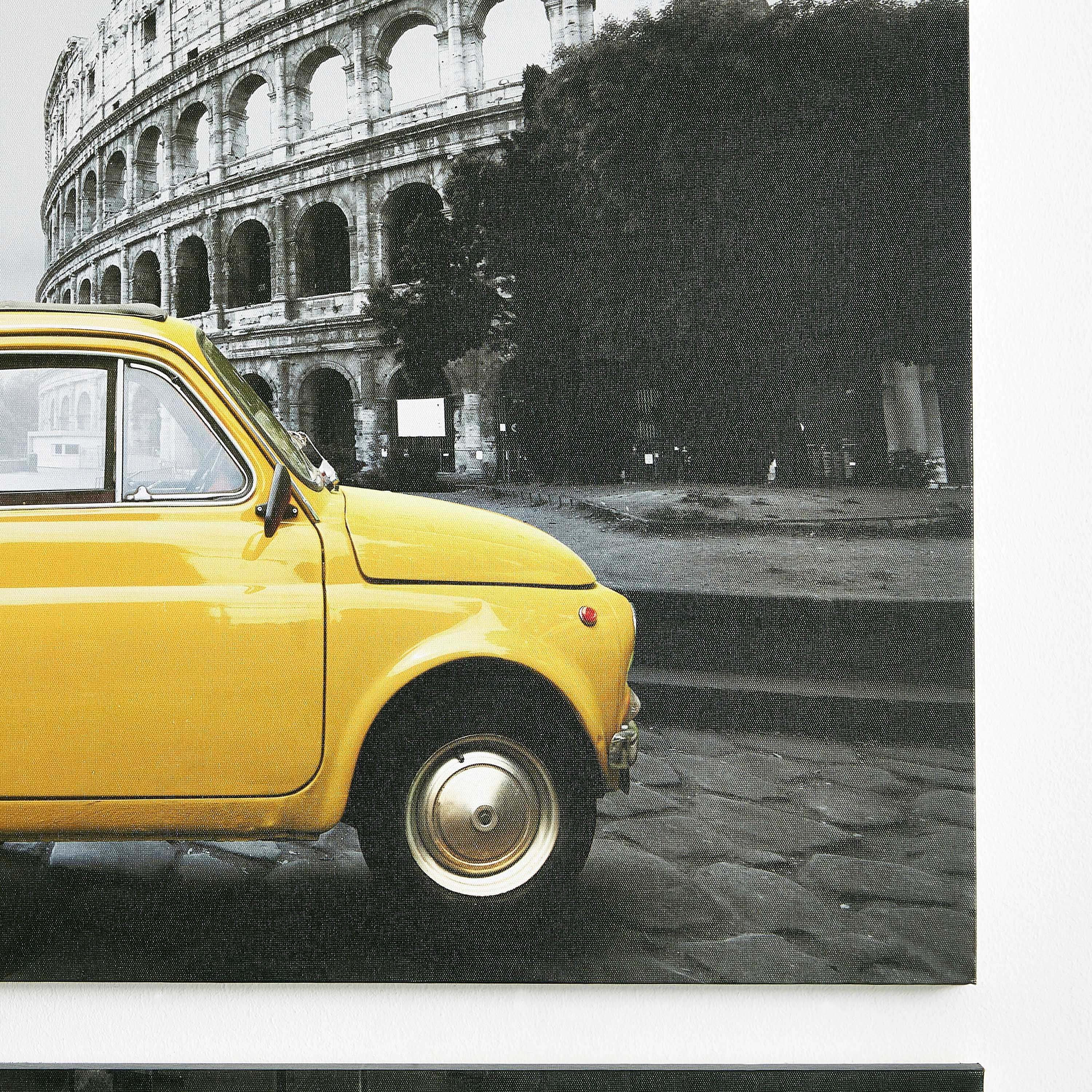 Kia Car at Colosseum Canvas Framed Picture-hbxhomeware-hbxdecorandfurnishings-image-3