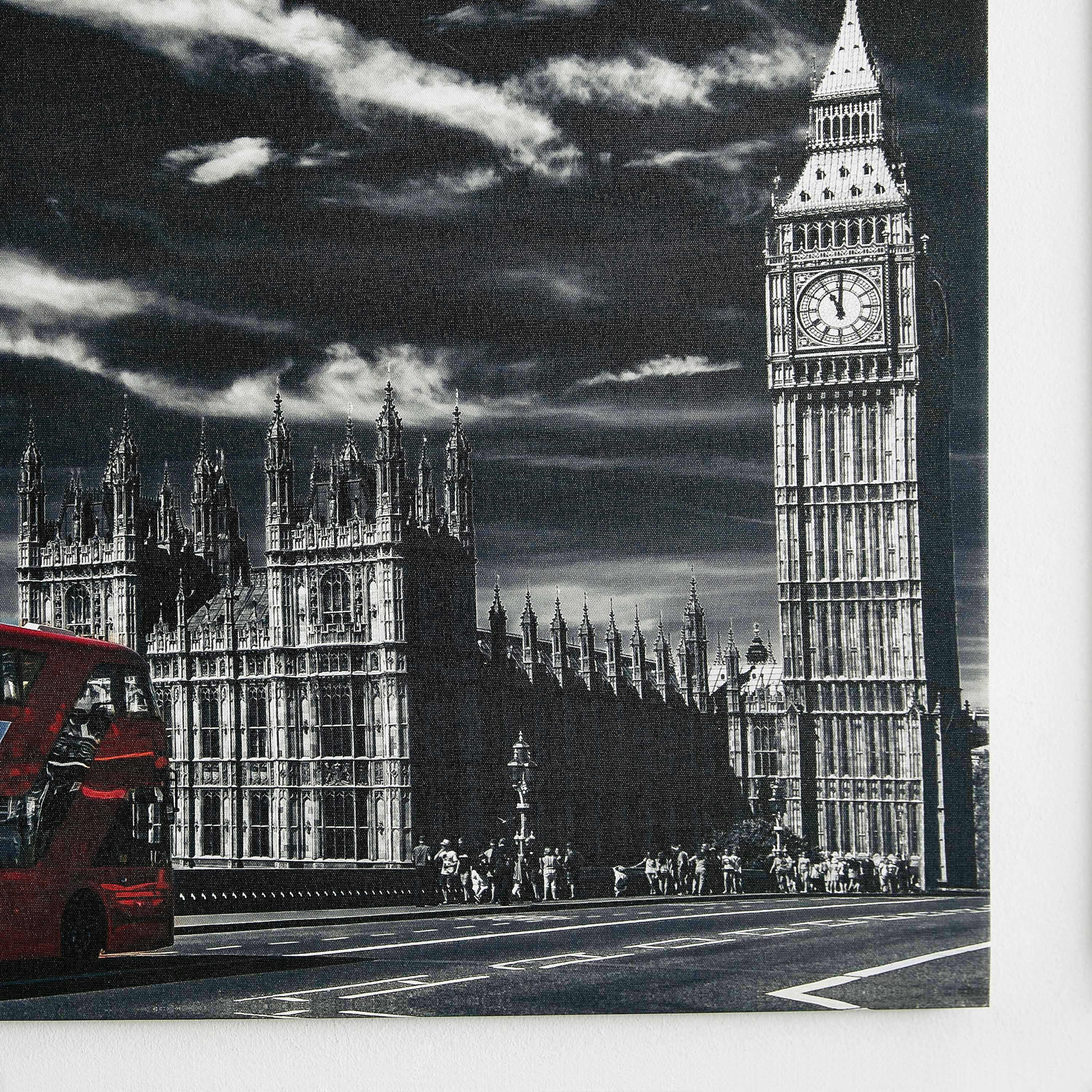 Kia London Bus Canvas Framed Picture-hbxhomeware-hbxdecorandfurnishings-image-3