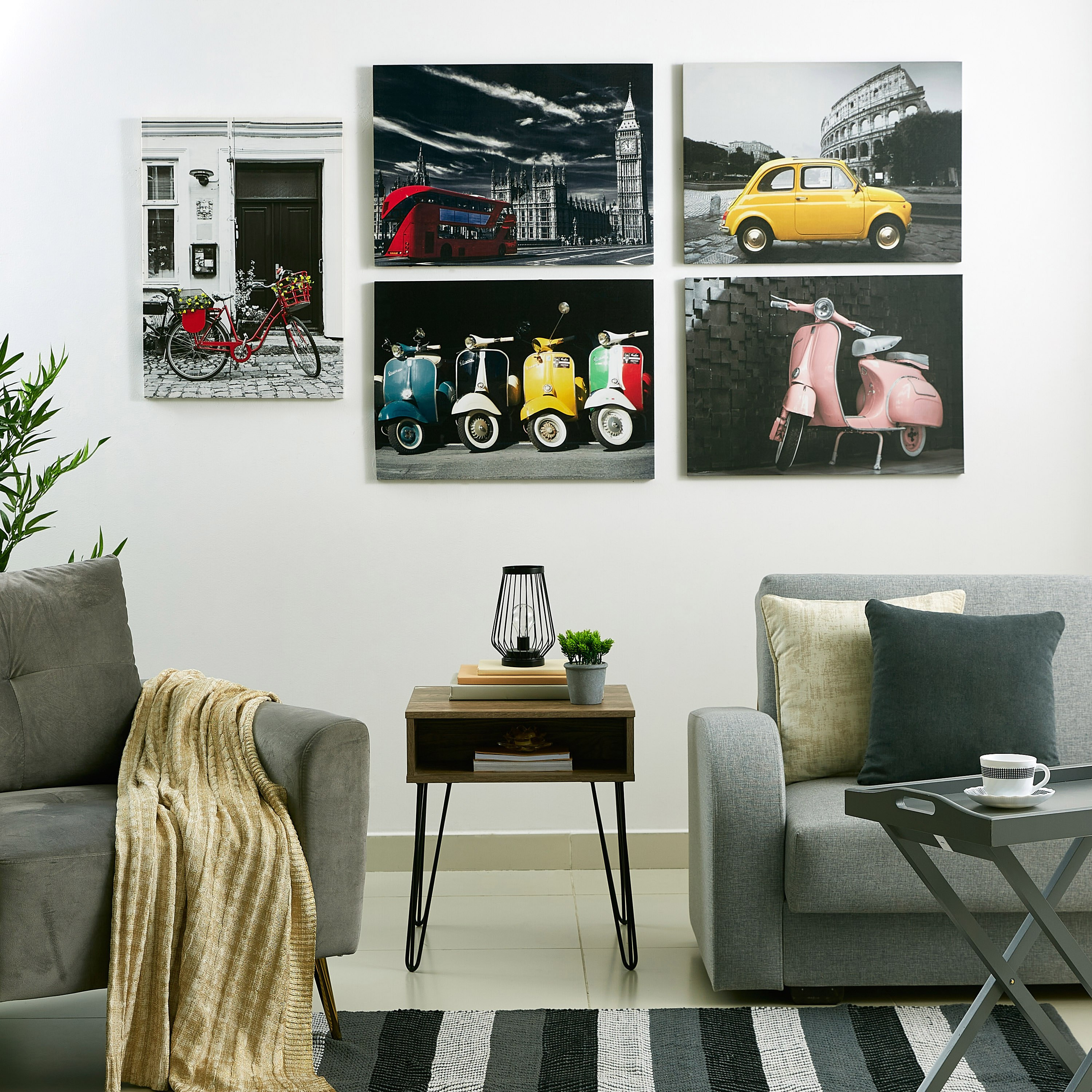Kia London Bus Canvas Framed Picture-hbxhomeware-hbxdecorandfurnishings-image-4