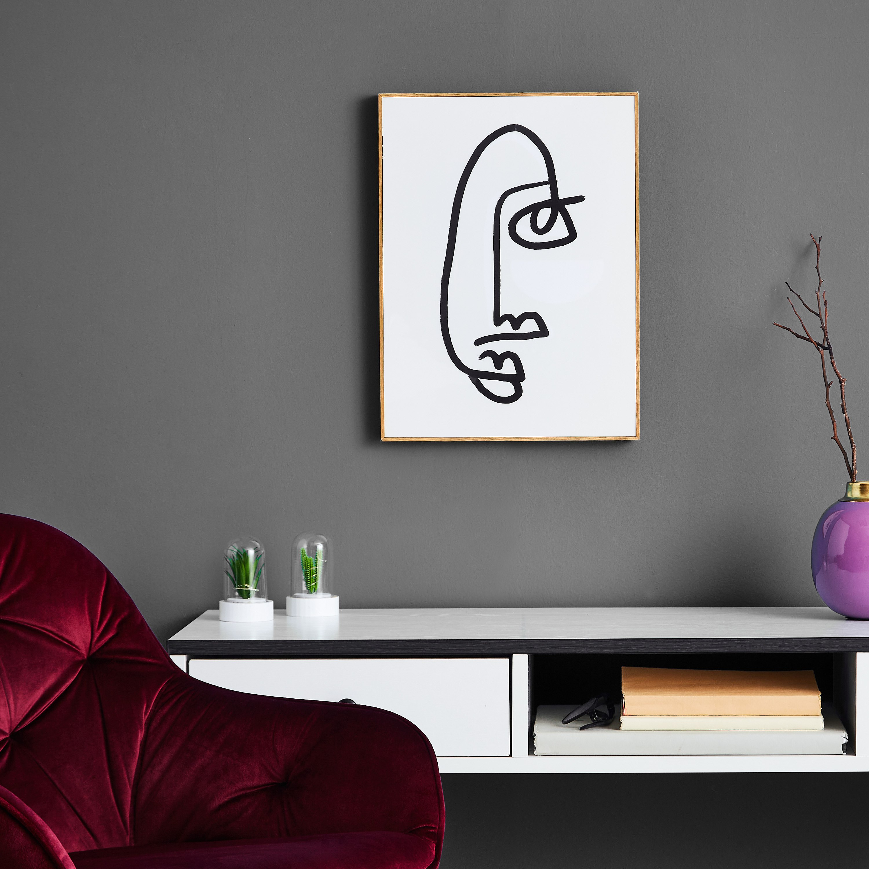 Kia Faces Glossy Framed Picture - Set of 2-hbxhomeware-hbxdecorandfurnishings-image-4