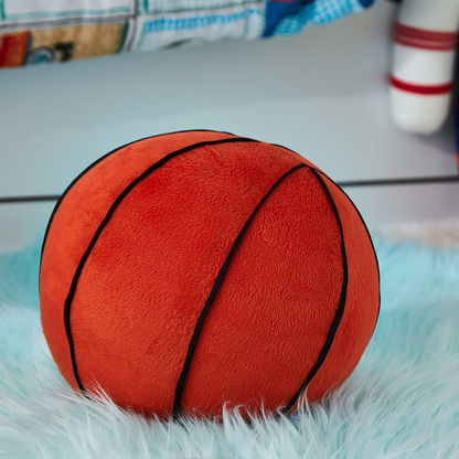 Lush Basketball Shaped Cushion - 20 cms