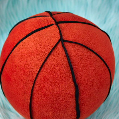 Lush Basketball Shaped Cushion - 20 cms