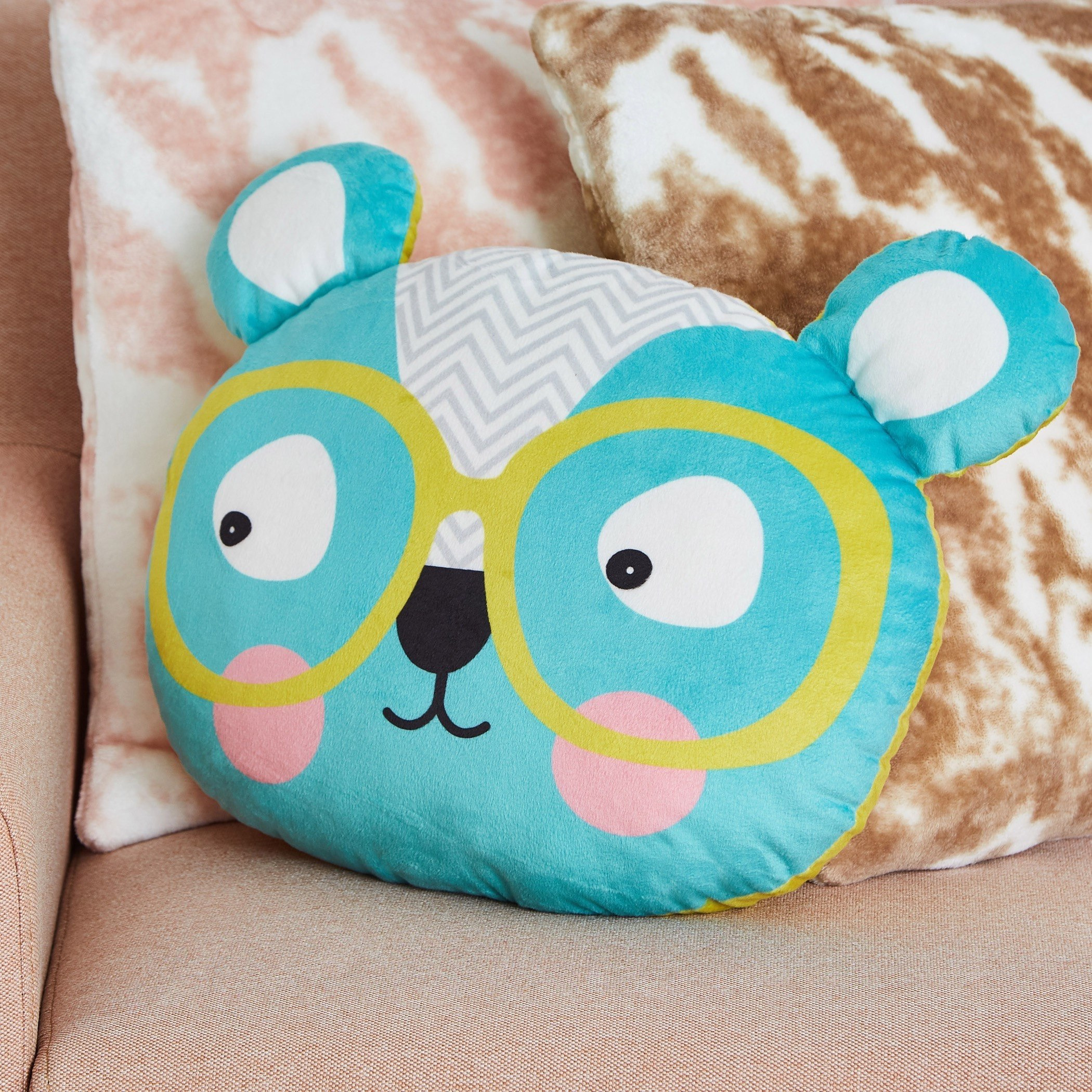 وسادة بتصميم وجه دب من لاش - 35x32 سم-hbxhomeware-hbxkidsandyouth-image-1