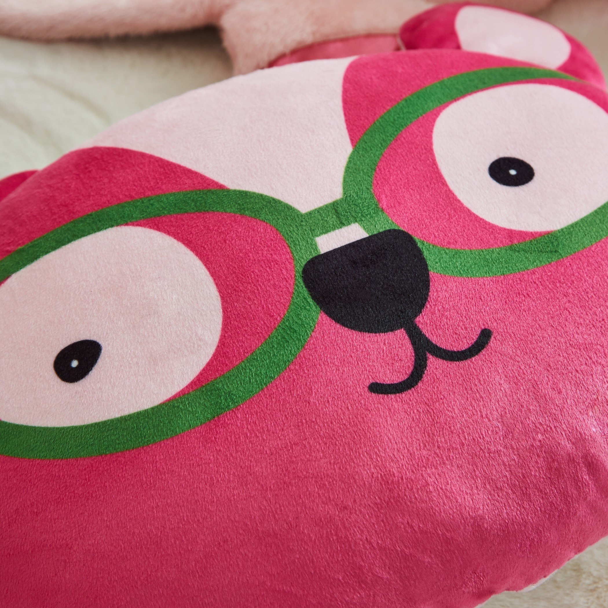 Lush Bear Face shaped Cushion - 35x32 cm-hbxhomeware-hbxkidsandyouth-image-2