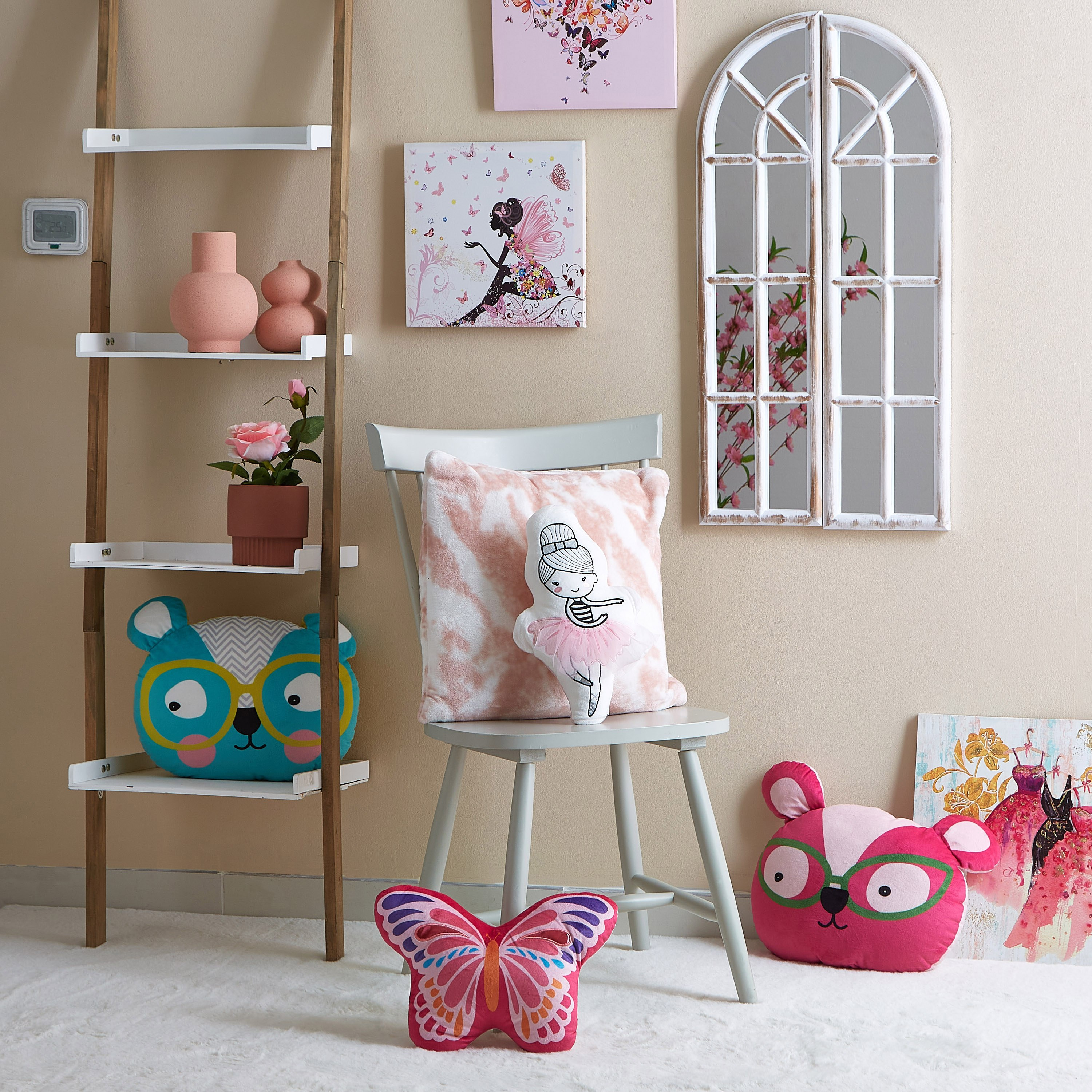 وسادة مخملية على شكل باليرينا مع تنورة مكشكشة - 36x23 سم-hbxhomeware-hbxkidsandyouth-image-3
