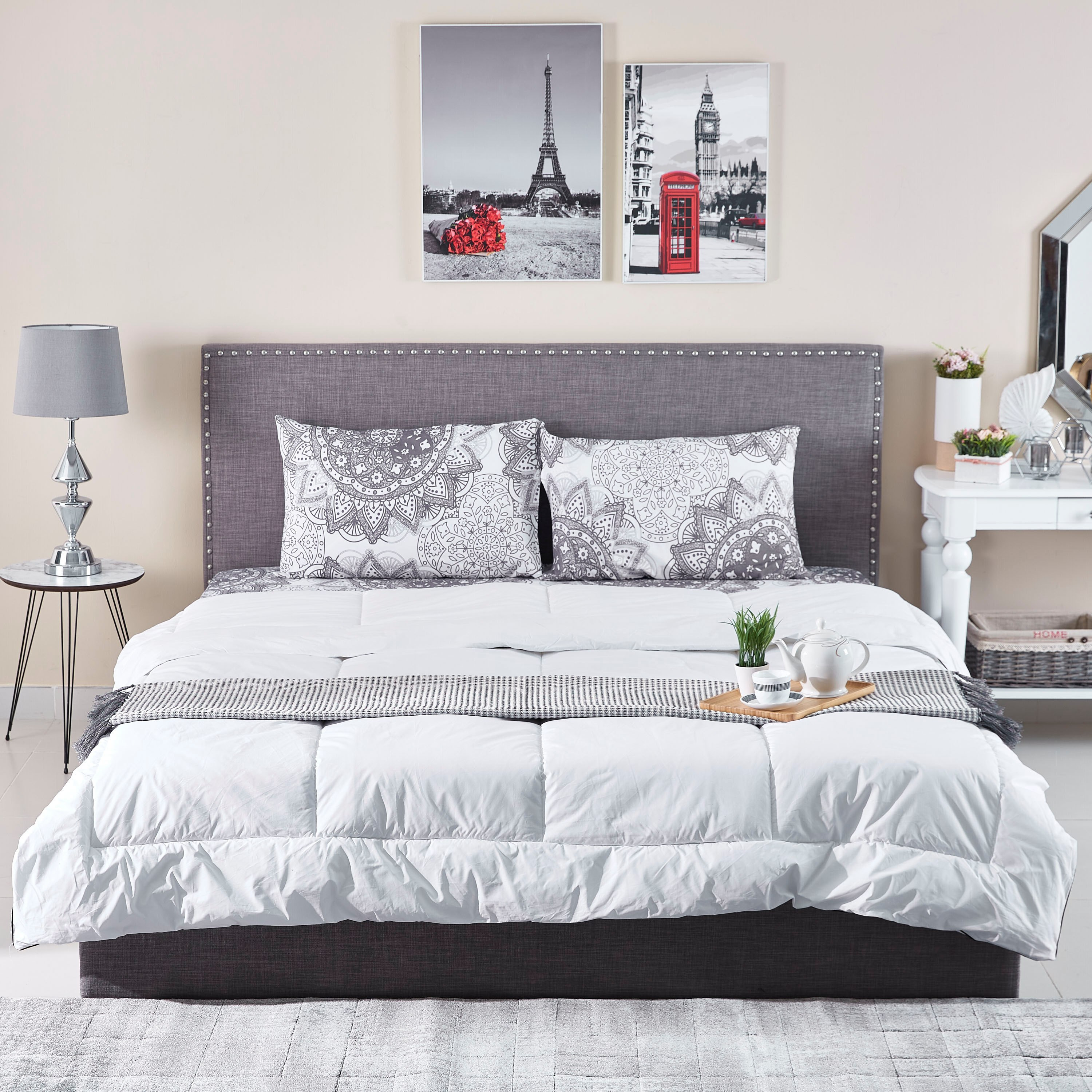 لحاف قطن سوبر كينج مقاوم للماء من بريمو - 220x240 سم-hbxdecorandfurnishings-bedding-duvetsandpillows-image-4