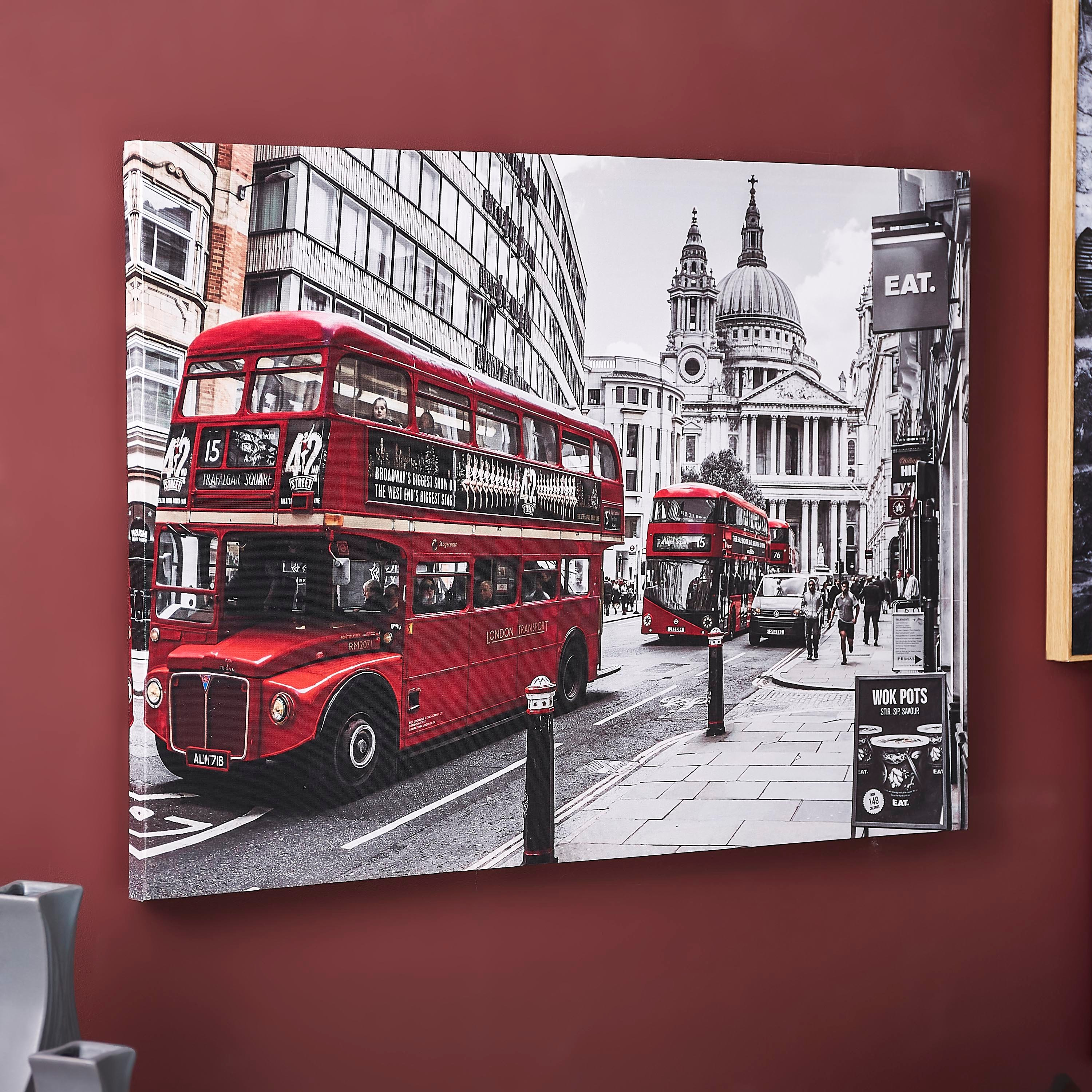 لوحة كانفاس مؤطرة بتصميم حافلة لندن من كيا-hbxhomeware-hbxdecorandfurnishings-image-2
