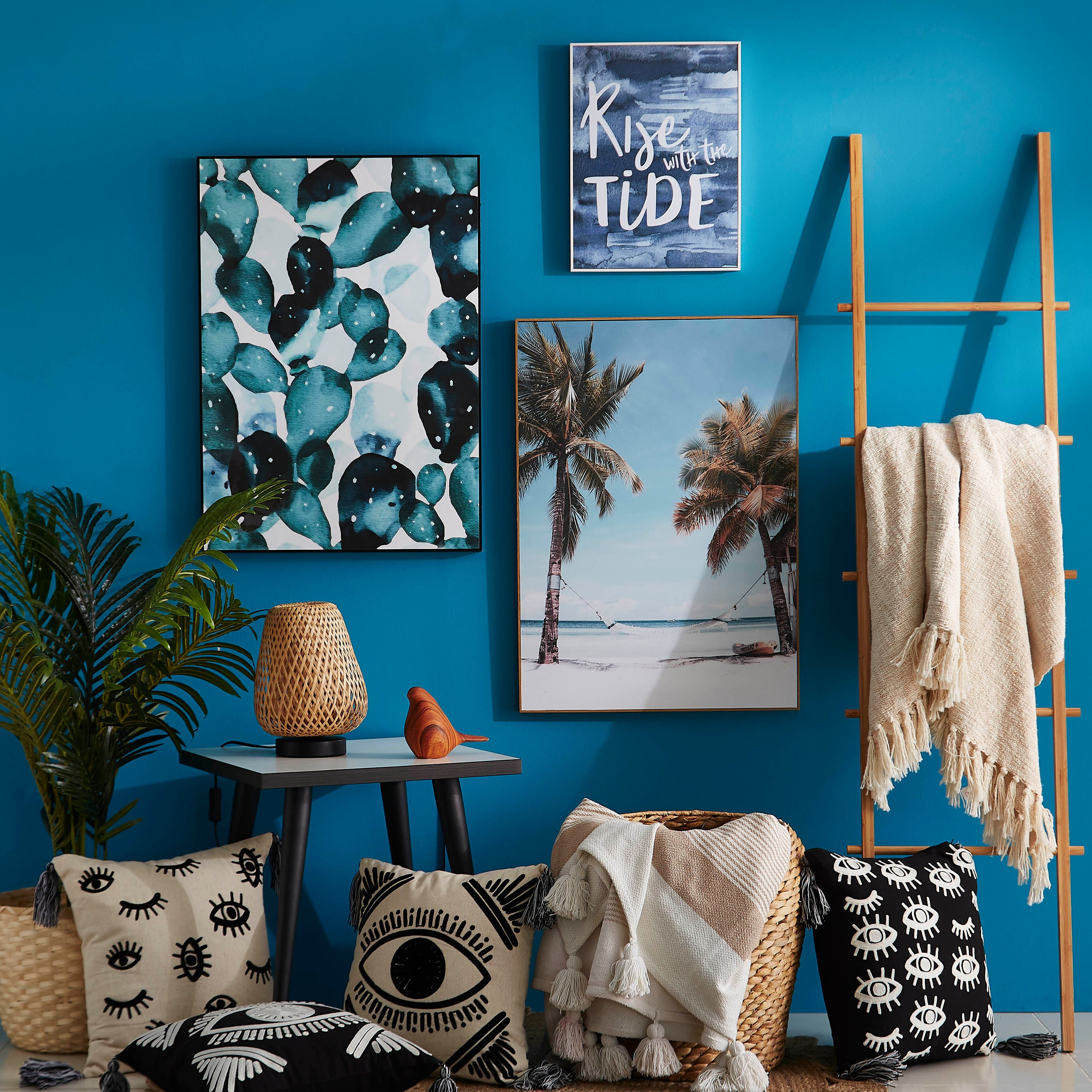 Kia Leaves Glossy MDF Framed Picture 50x70x3 cm-hbxhomeware-hbxdecorandfurnishings-image-4