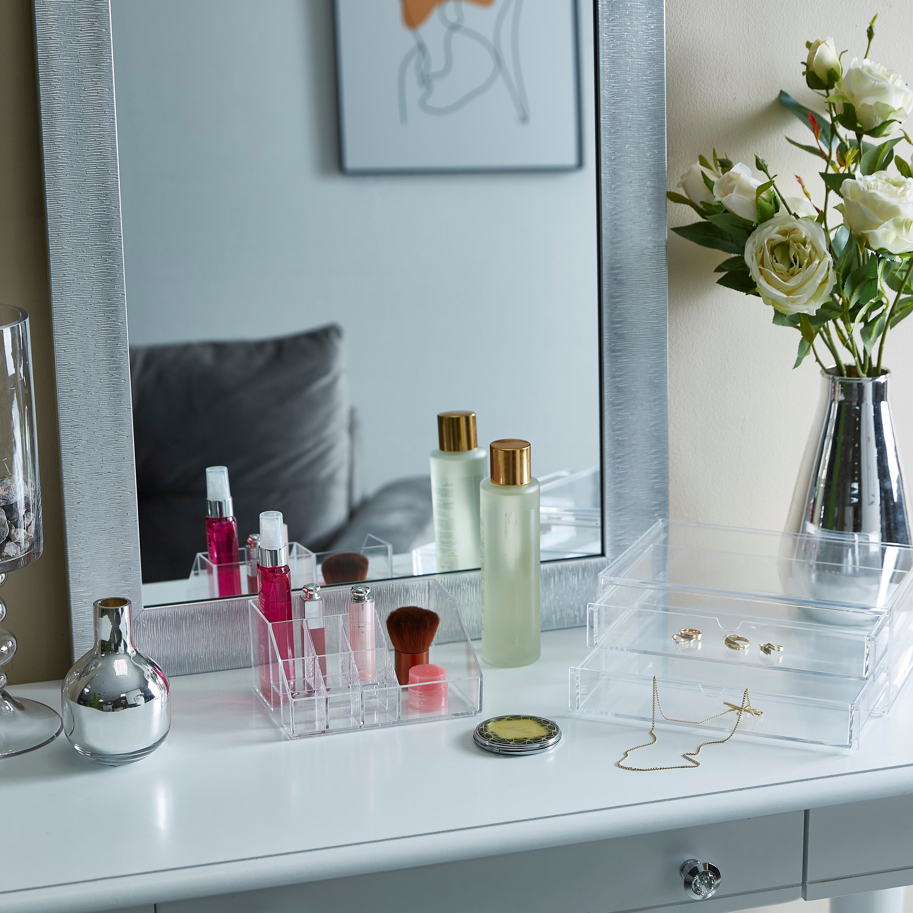 Crystal Cosmetics Trinket Organiser - 25x17x9 cm-hbxbedroom-bedroomaccessories-jewelleryboxesandholders-image-5