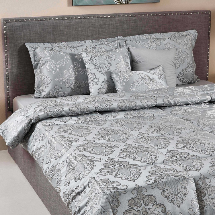 Ohio 7 Piece Jacquard Super King Size Biab Comforter Set 240x260 Cms Home Box Qatar Biab Comforter Set 240x260 Cms, Super King Bed In A Bag Sets