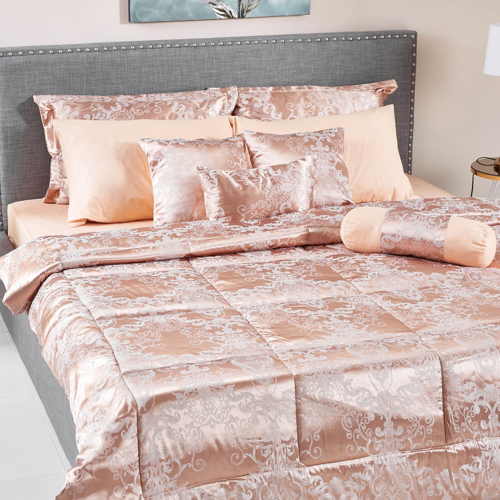 طقم لحاف مقاس كينج جاكار 10 قطع من لورين - 220x240 سم-hbxhomeware-bedding-bedinabag-image-1