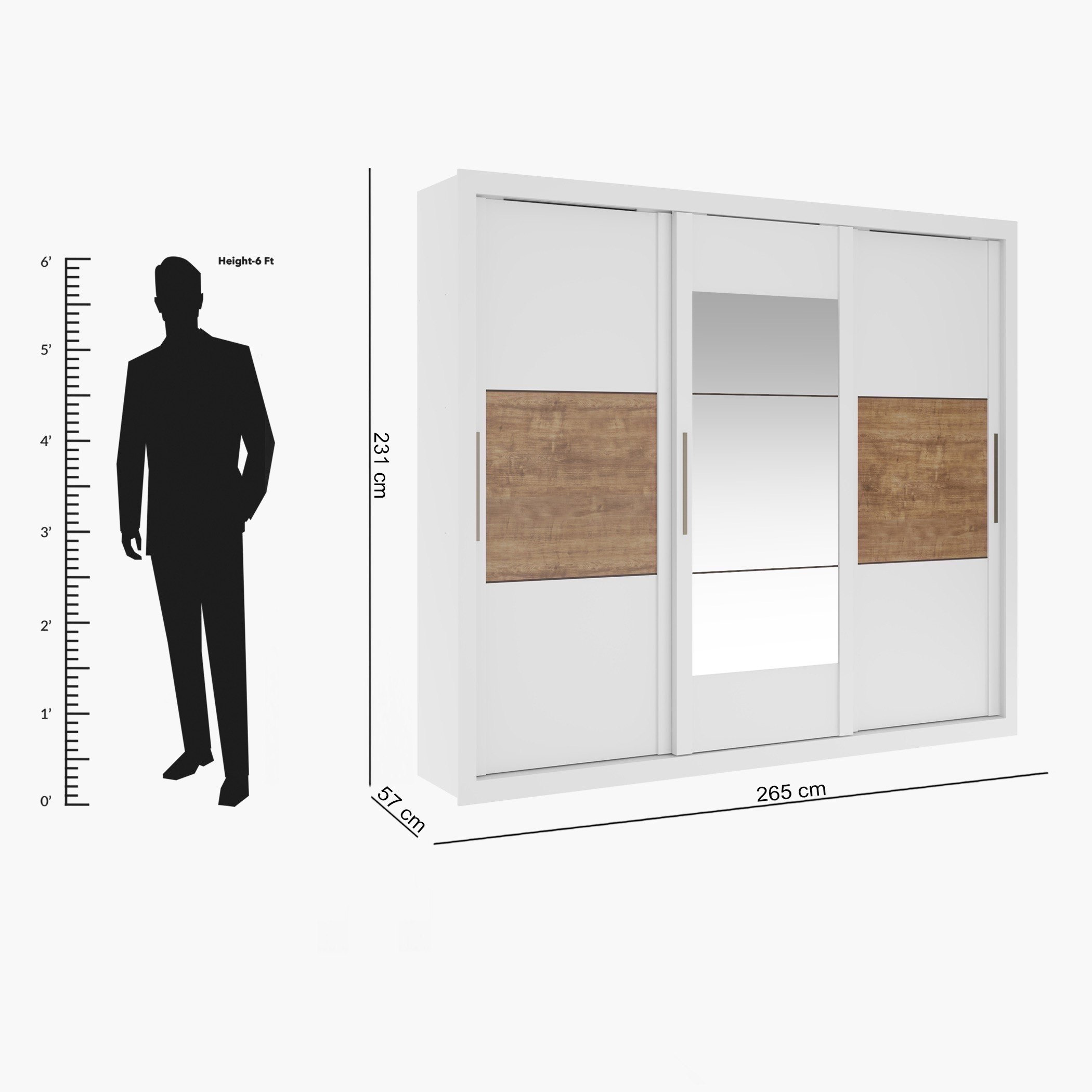 خزانة ملابس 3 أبواب انزلاقية - لانكوم من موڤو-hbxfurniture-wardrobes-image-7