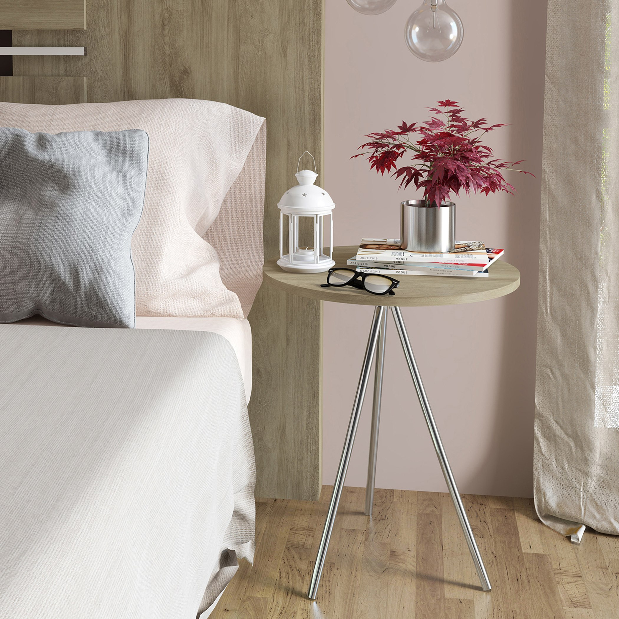 Lancom Round End Table-hbxfurniture-livingroom-endtables-image-1