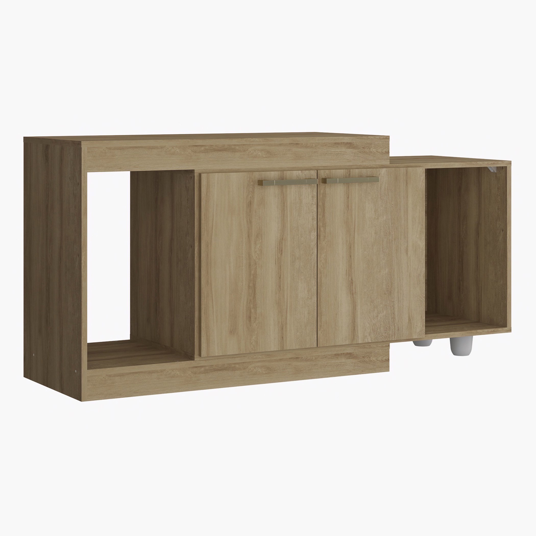 حامل تلفزيون قابل للتمدّد ببابين للتلفزات حتى 42 بوصة من لانكوم-hbxlivingroom-mediaunitsandstorage-tvunits-image-2