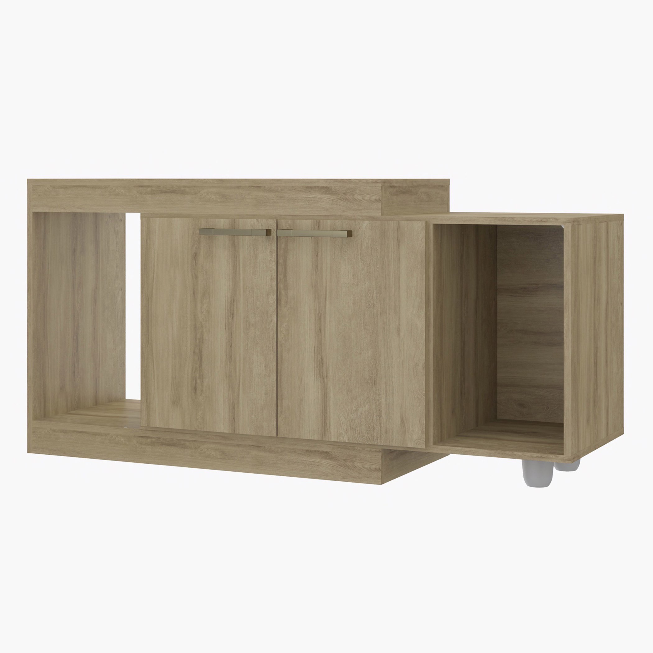 حامل تلفزيون قابل للتمدّد ببابين للتلفزات حتى 42 بوصة من لانكوم-hbxlivingroom-mediaunitsandstorage-tvunits-image-4