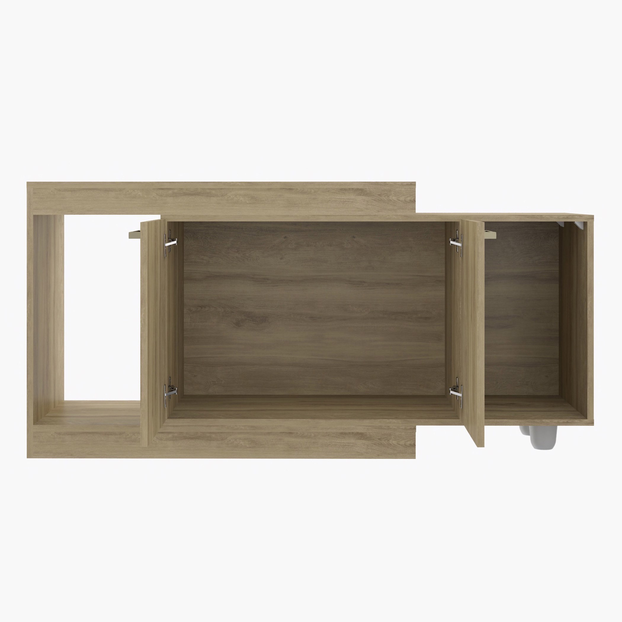 حامل تلفزيون قابل للتمدّد ببابين للتلفزات حتى 42 بوصة من لانكوم-hbxlivingroom-mediaunitsandstorage-tvunits-image-5