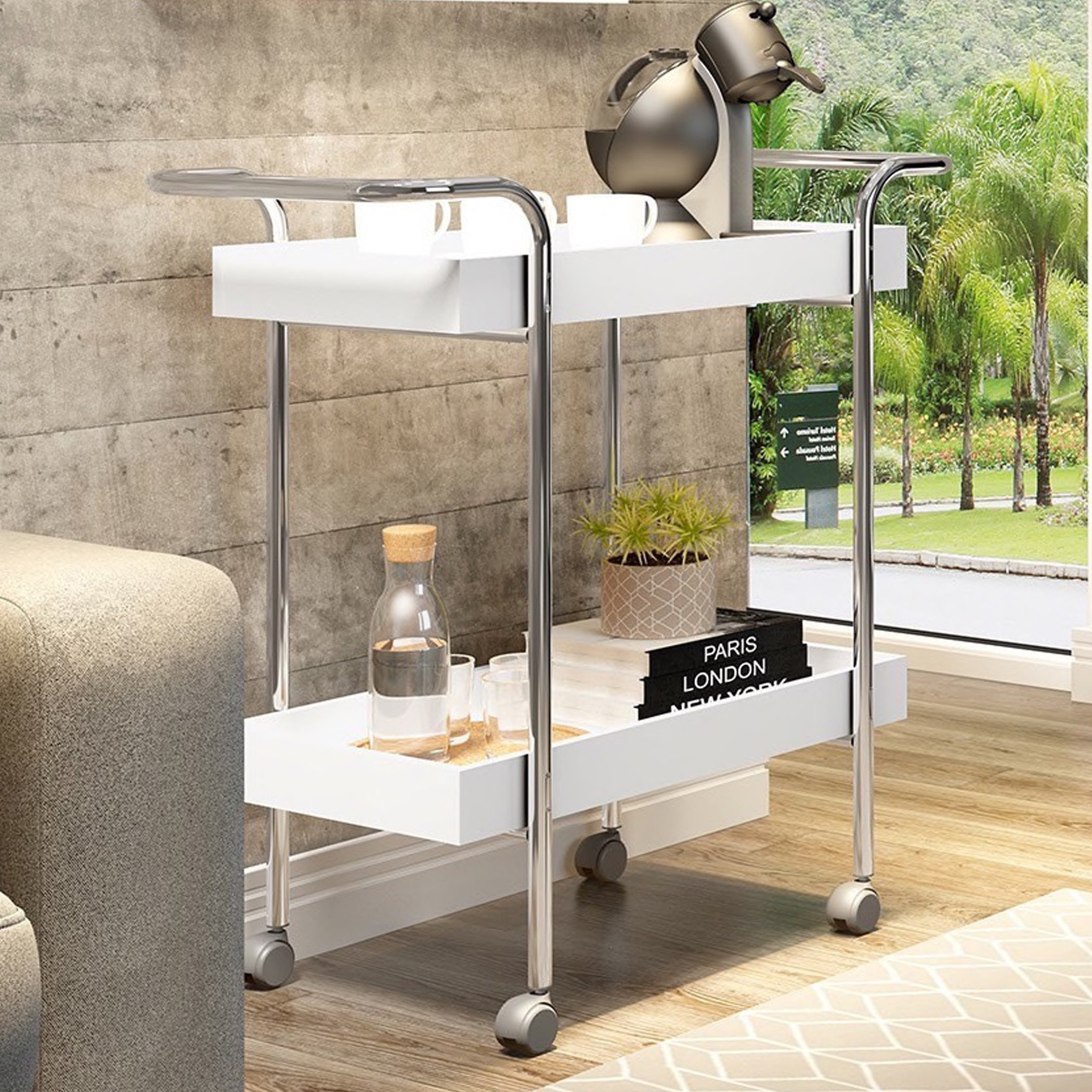 عربة ضيافة طابقين من نيويل -hbxlivingroom-tablesandstands-servingtrolleys-image-1