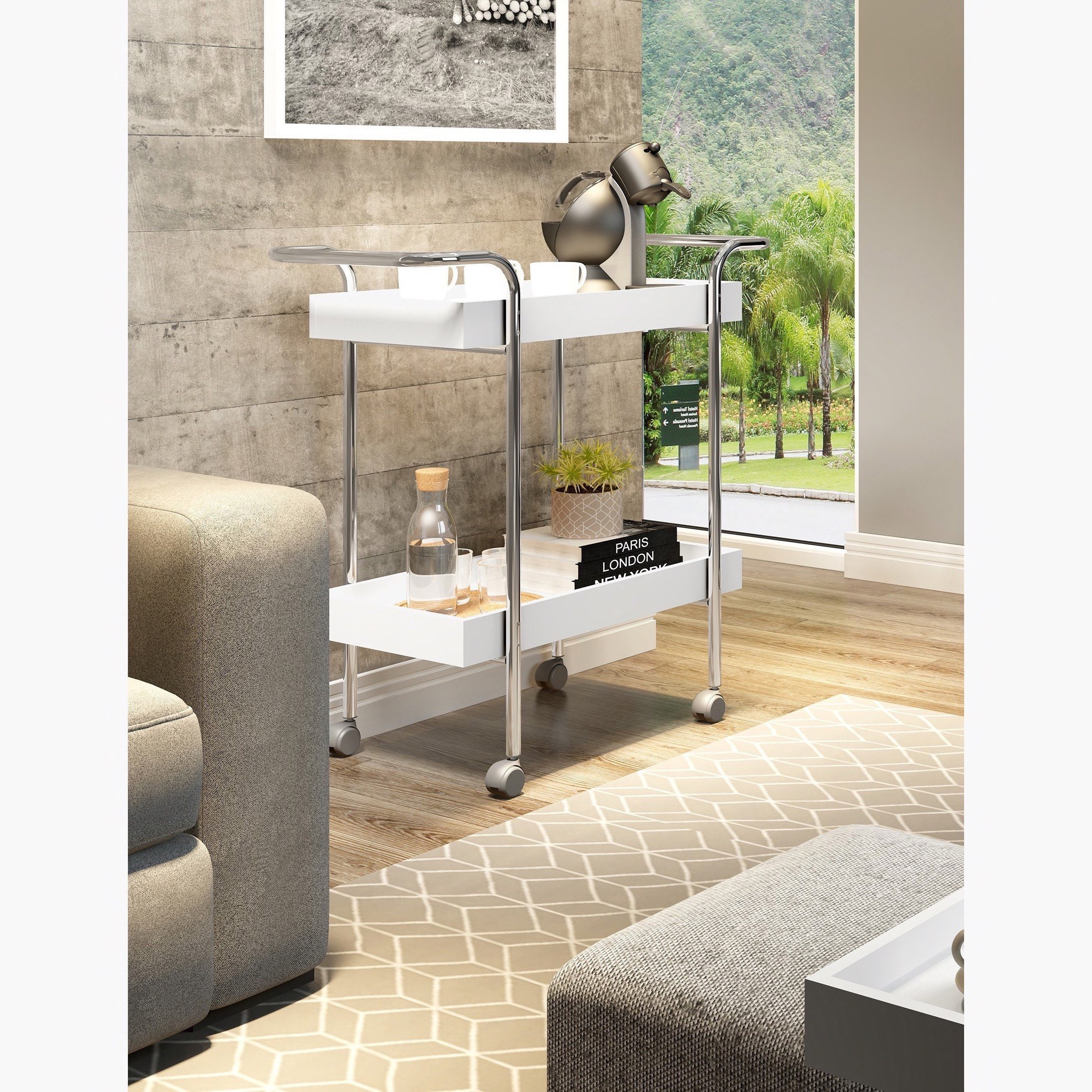 عربة ضيافة طابقين من نيويل -hbxlivingroom-tablesandstands-servingtrolleys-image-2