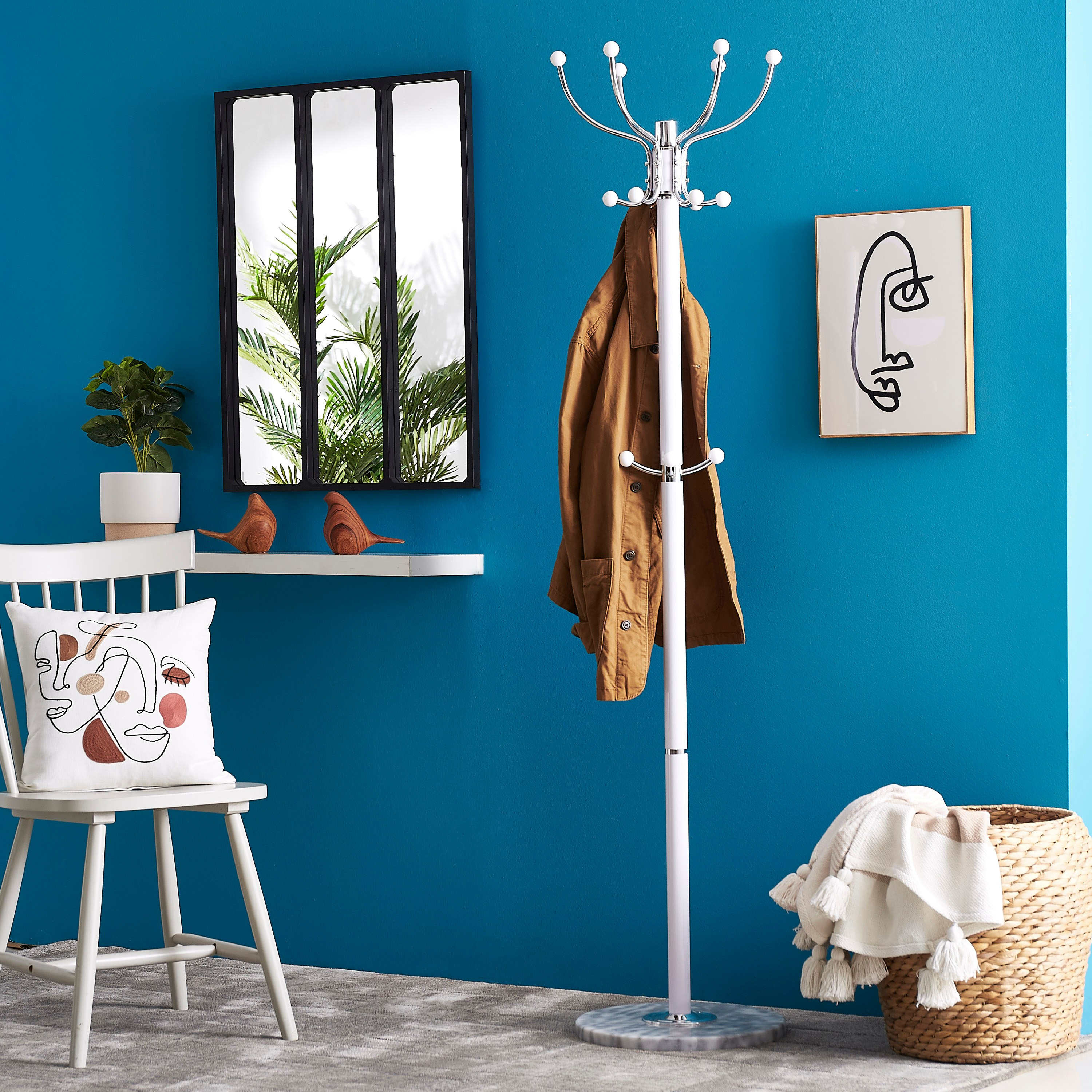 علاقة معطف بقاعدة رخامية-hbxlivingroom-decorandaccessories-coathangers-image-5