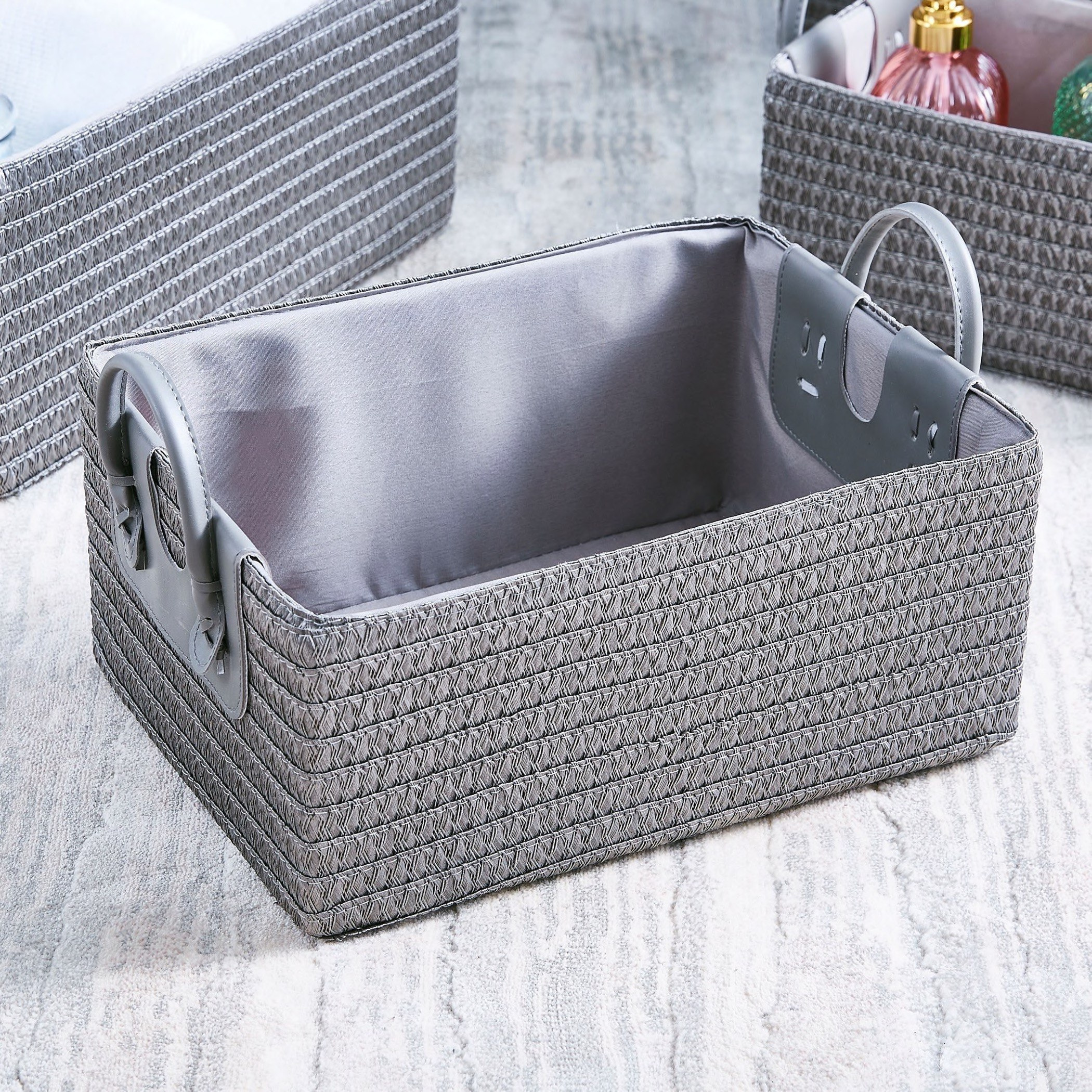 سلة متعددة الاستخدامات من إليجانزا - 35×25×16 سم-hbxbedroom-bedroomaccessories-bedroomstorage-image-1