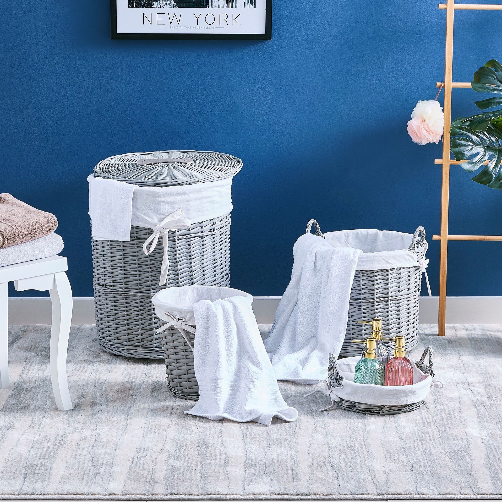 Round Laundry Hamper with Wheels-hbxbathroom-bathroomstorage-laundryhampers-image-6