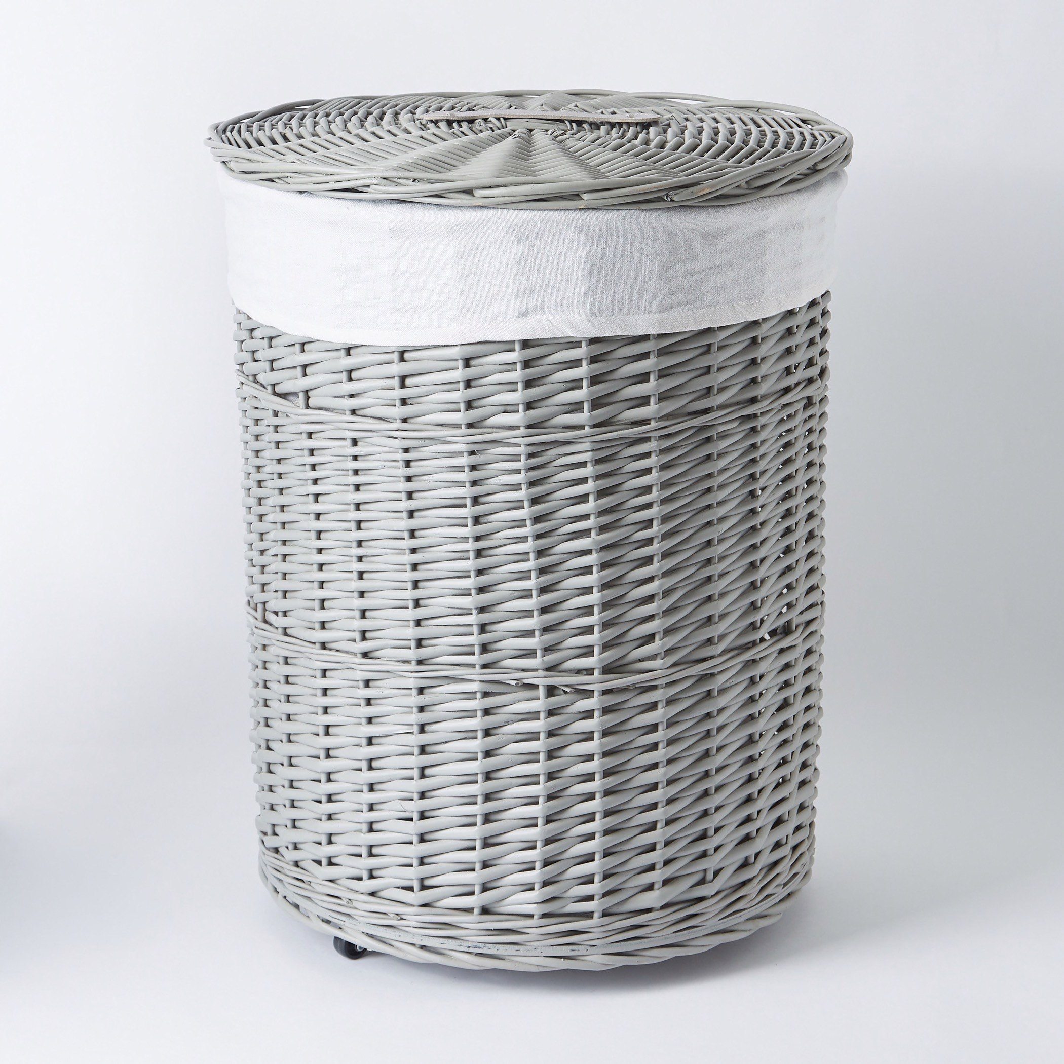 Round Laundry Hamper with Wheels-hbxbathroom-bathroomstorage-laundryhampers-image-7