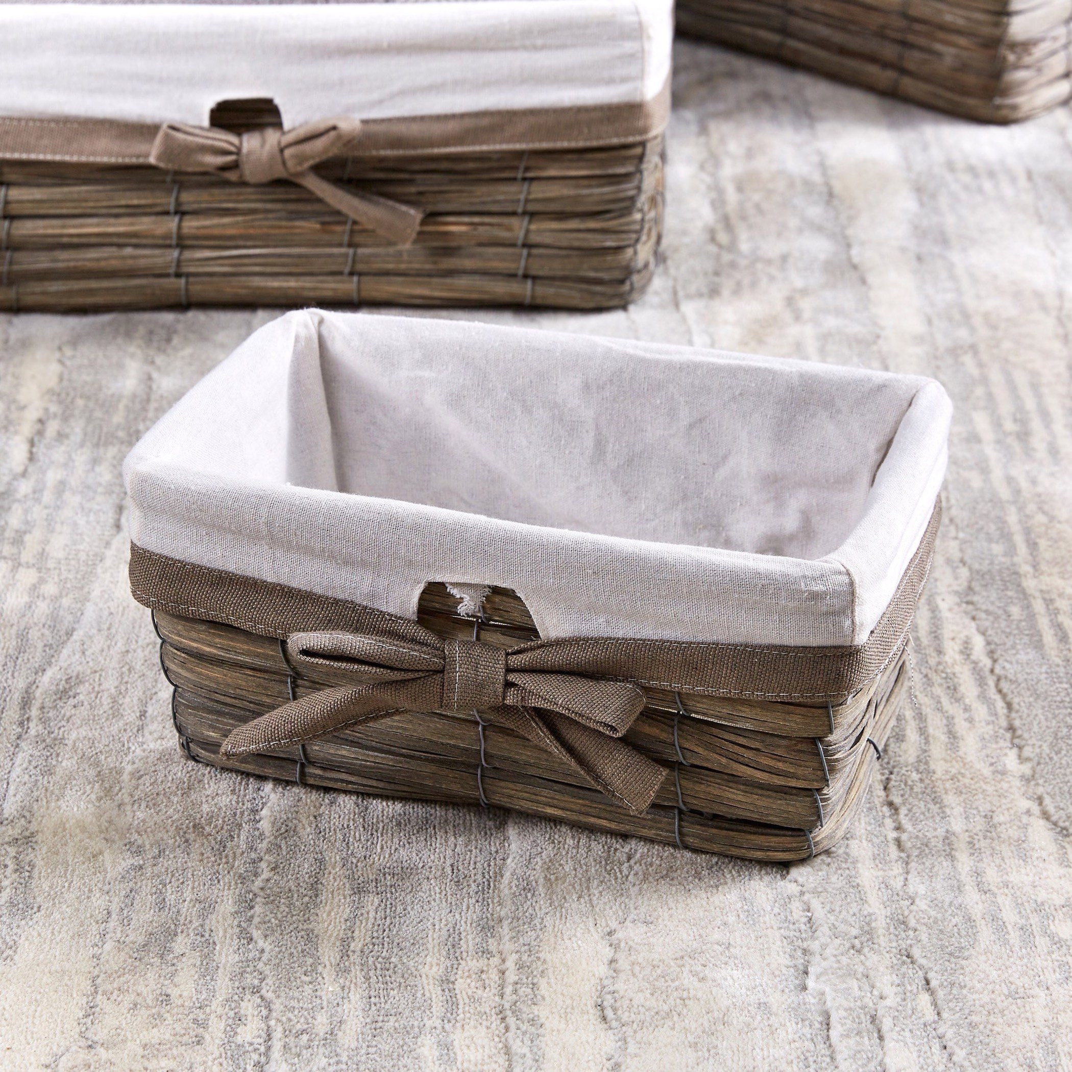 سلة متعددة الاستخدامات من ناتشورا - 18x28x12 سم-hbxbathroom-bathroomstorage-laundryhampers-image-1