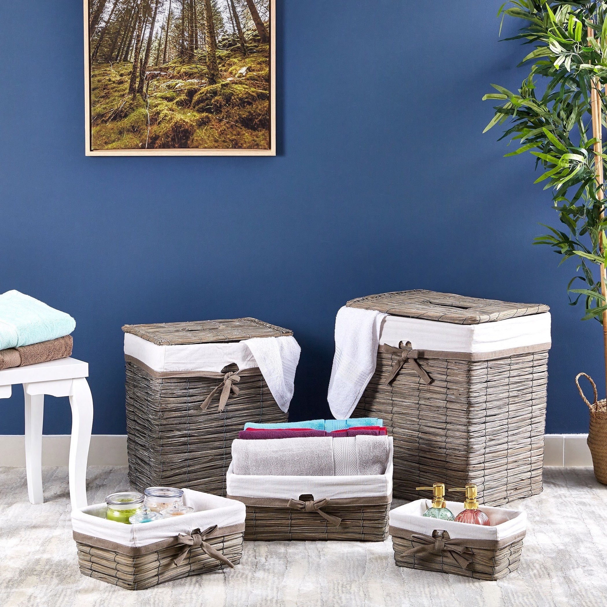 سلة متعددة الاستخدامات من ناتشورا - 18x28x12 سم-hbxbathroom-bathroomstorage-laundryhampers-image-4